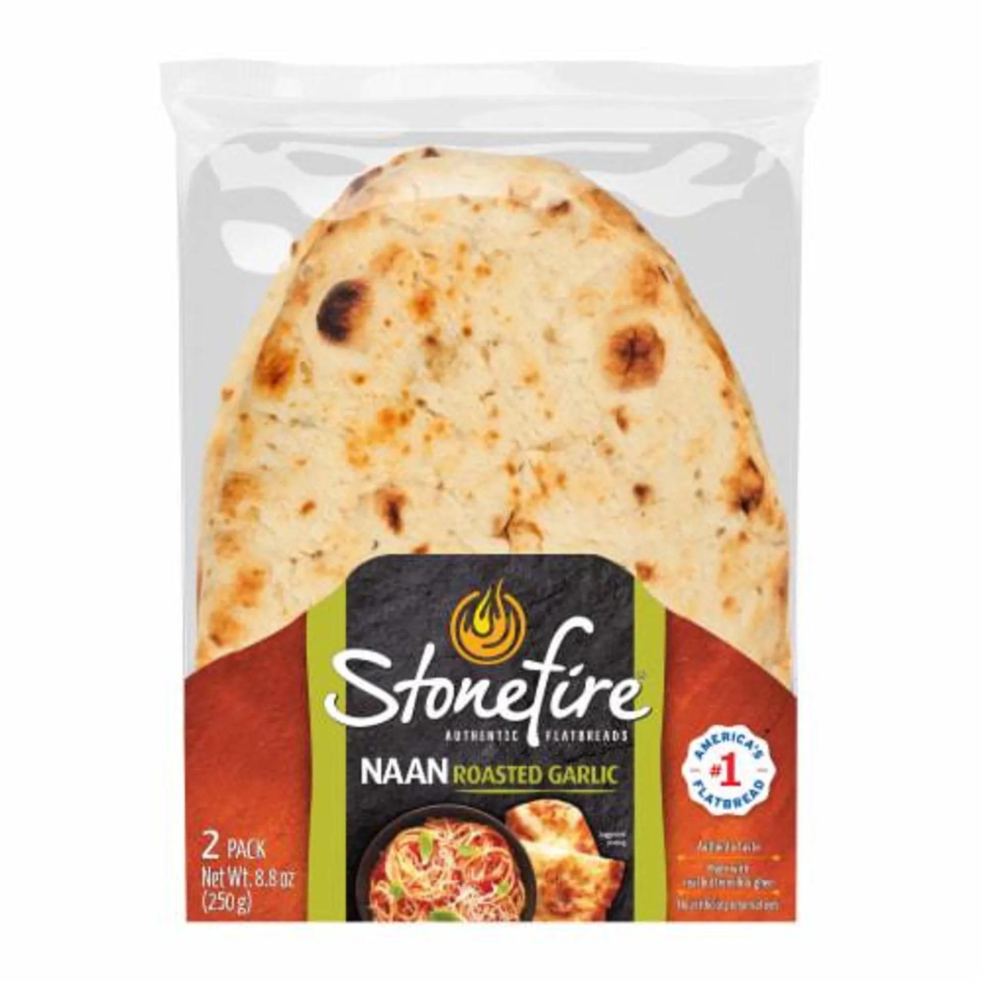 Stonefire® Garlic Teardrop Naan