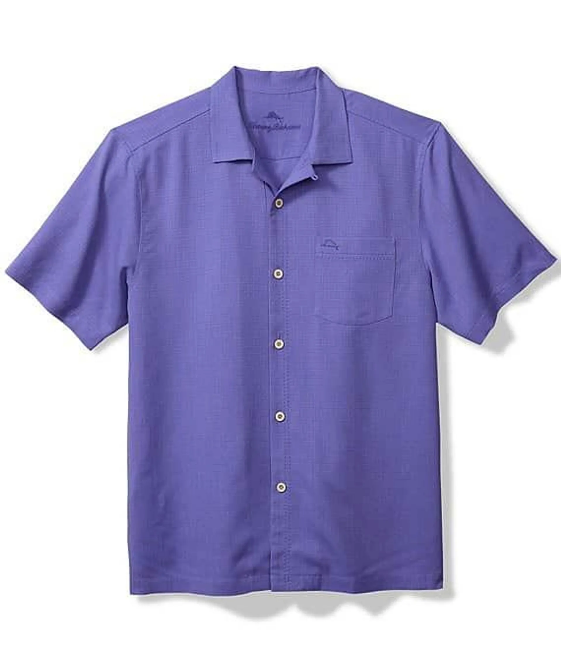 IslandZone Coastal Breeze Tonal Check Short Sleeve Woven Shirt