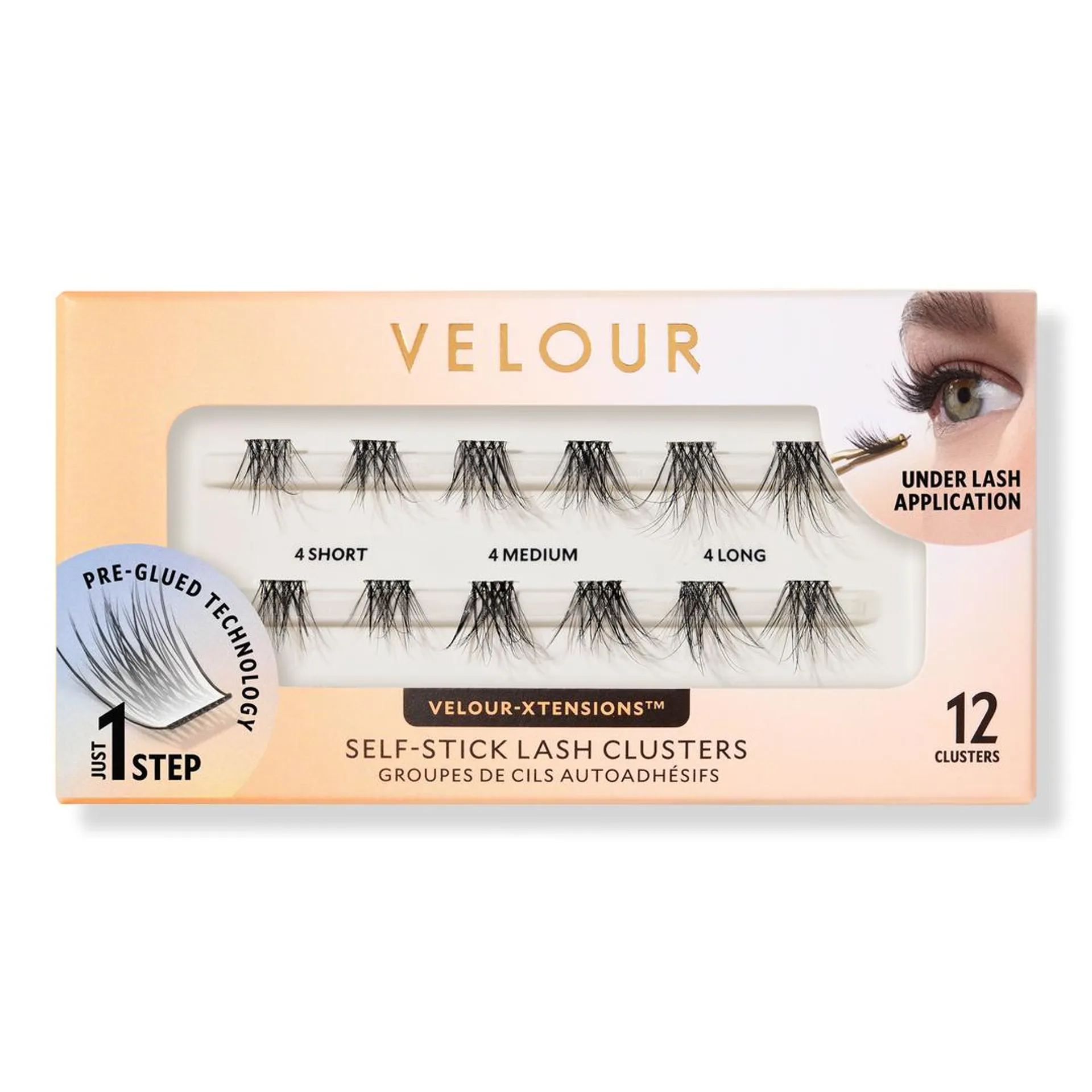 Velour-Xtensions Self-Stick Everyday Natural Lash Clusters