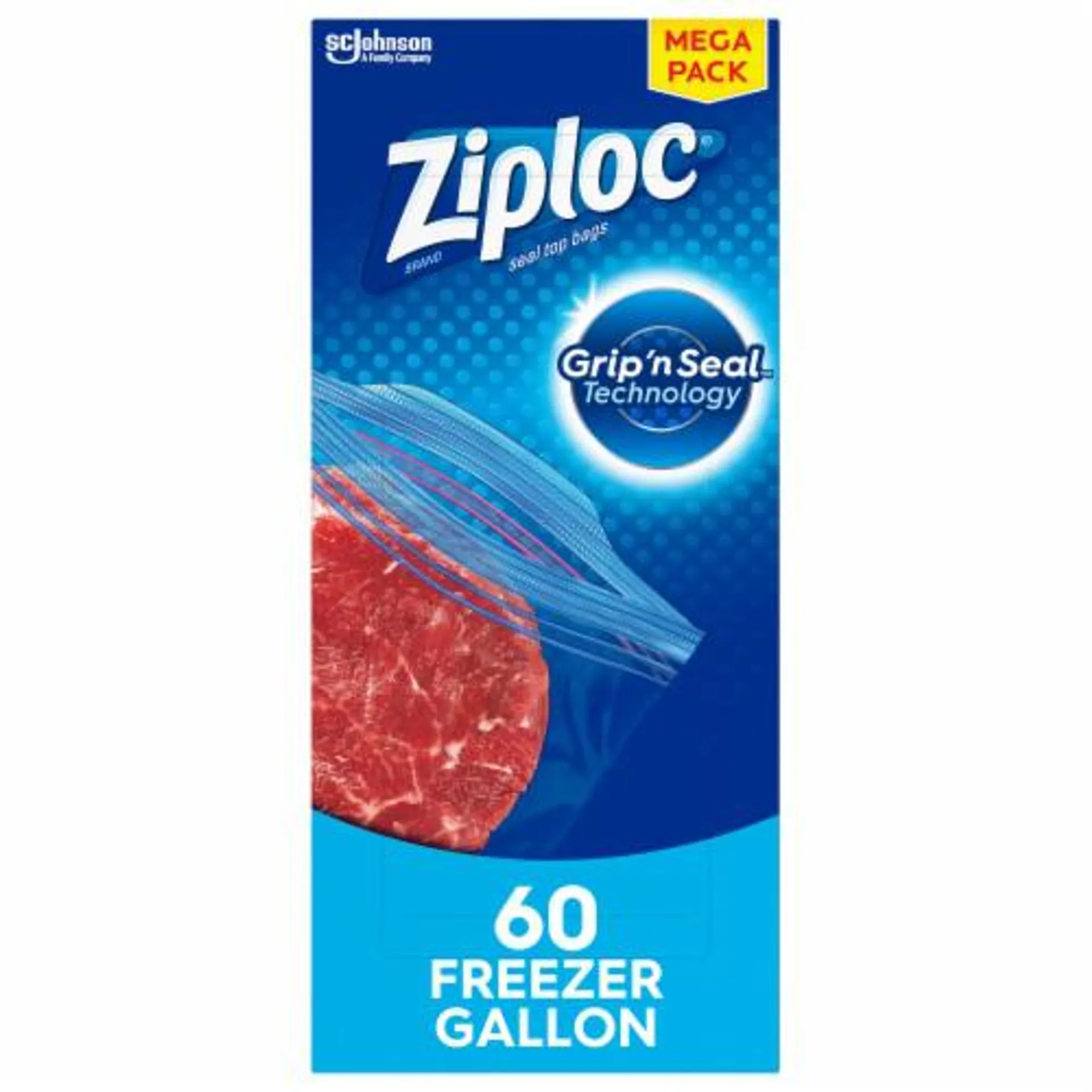 Ziploc® Double Zipper Gallon Freezer Bags