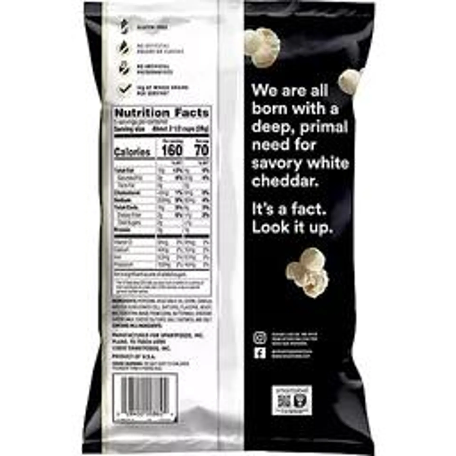 Smartfood White Cheddar Cheese Flavored Popcorn 5.5 oz bag