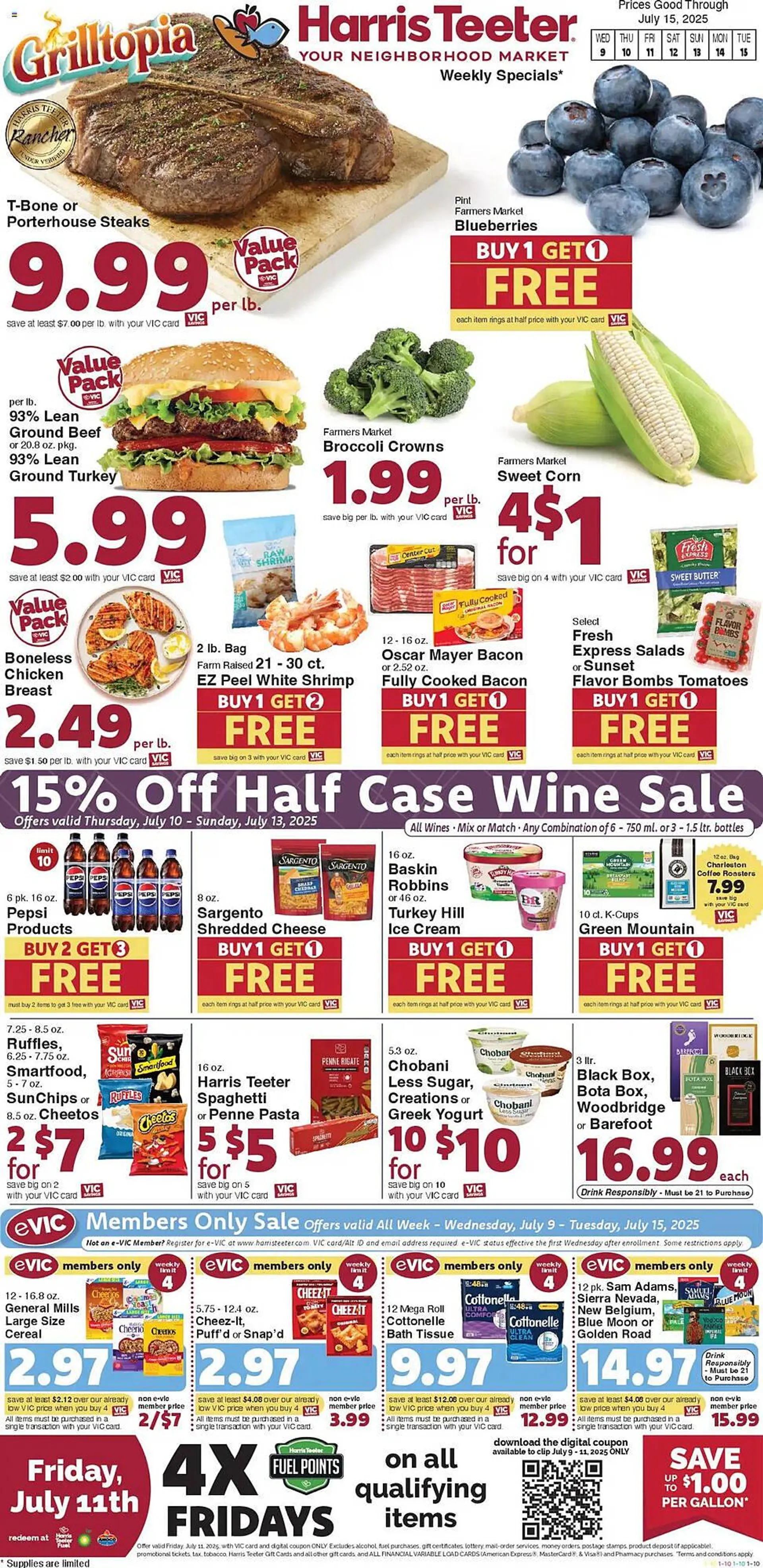 Weekly ad Harris Teeter Weekly Ad from July 9 to July 16 2025 - Page 1