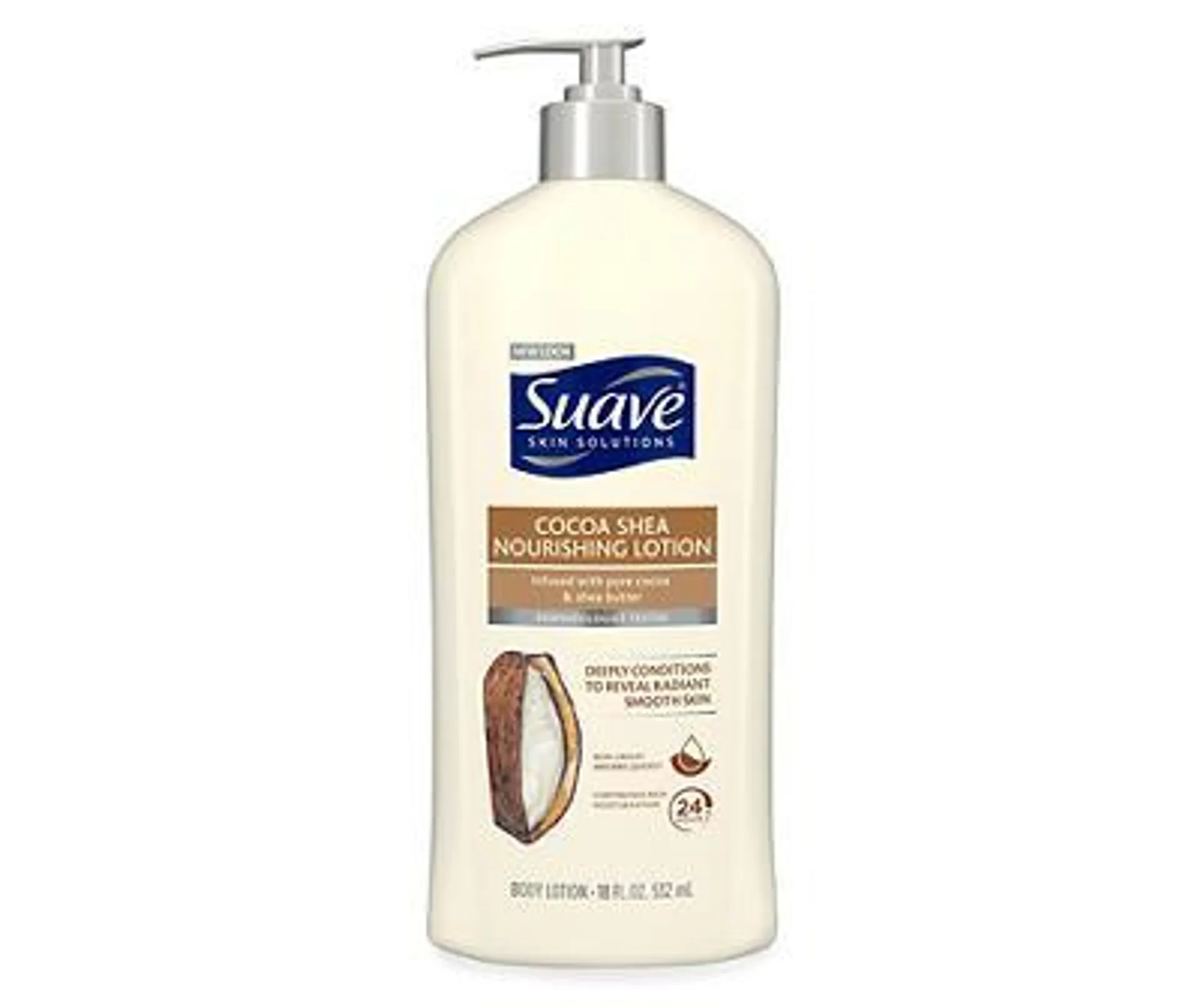 Suave Skin Solutions Body Lotion Cocoa Butter & Shea, 18 oz