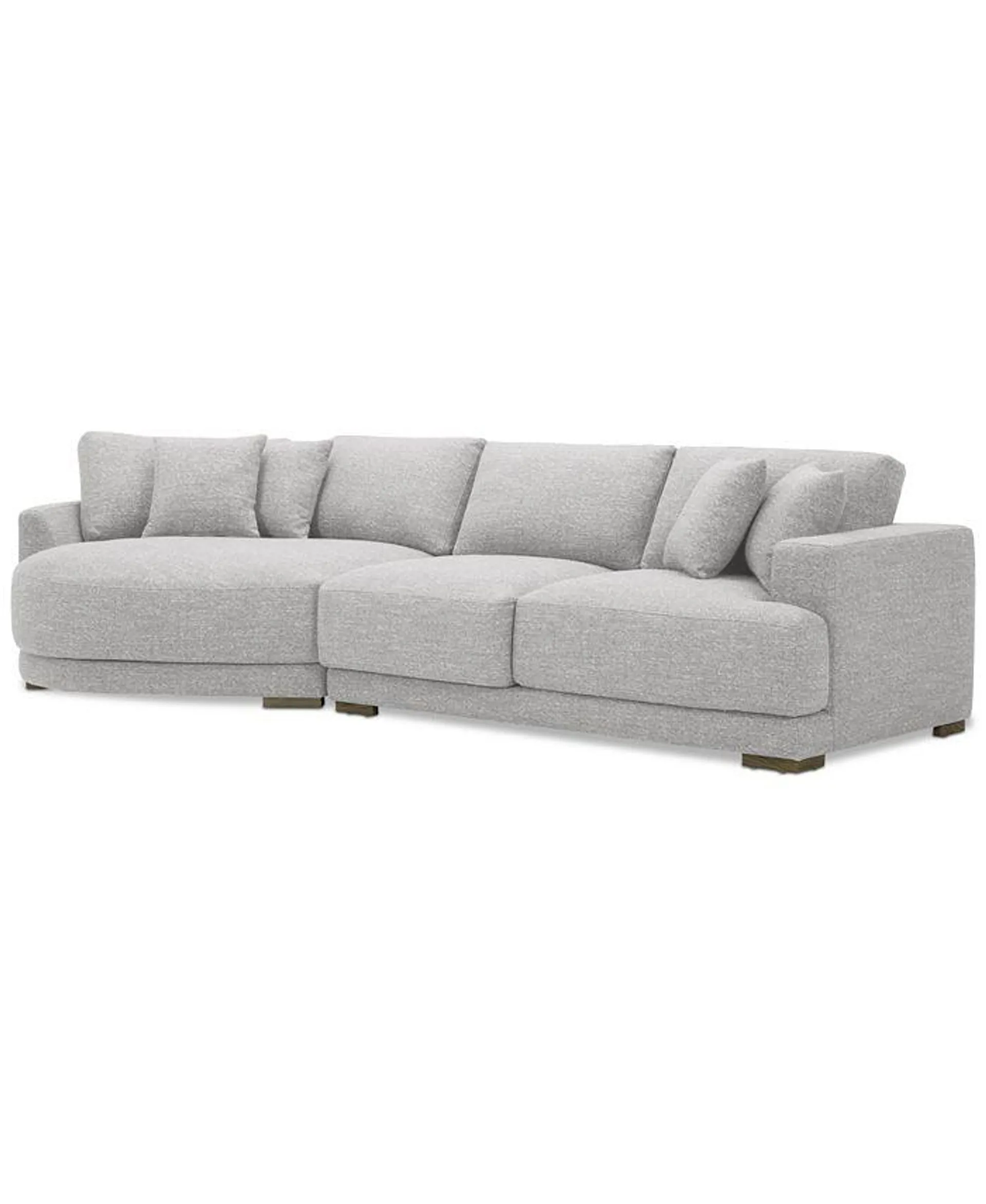 Vasher 135" 2-Pc. Fabric Sectional with Cuddler, Created for Macy's