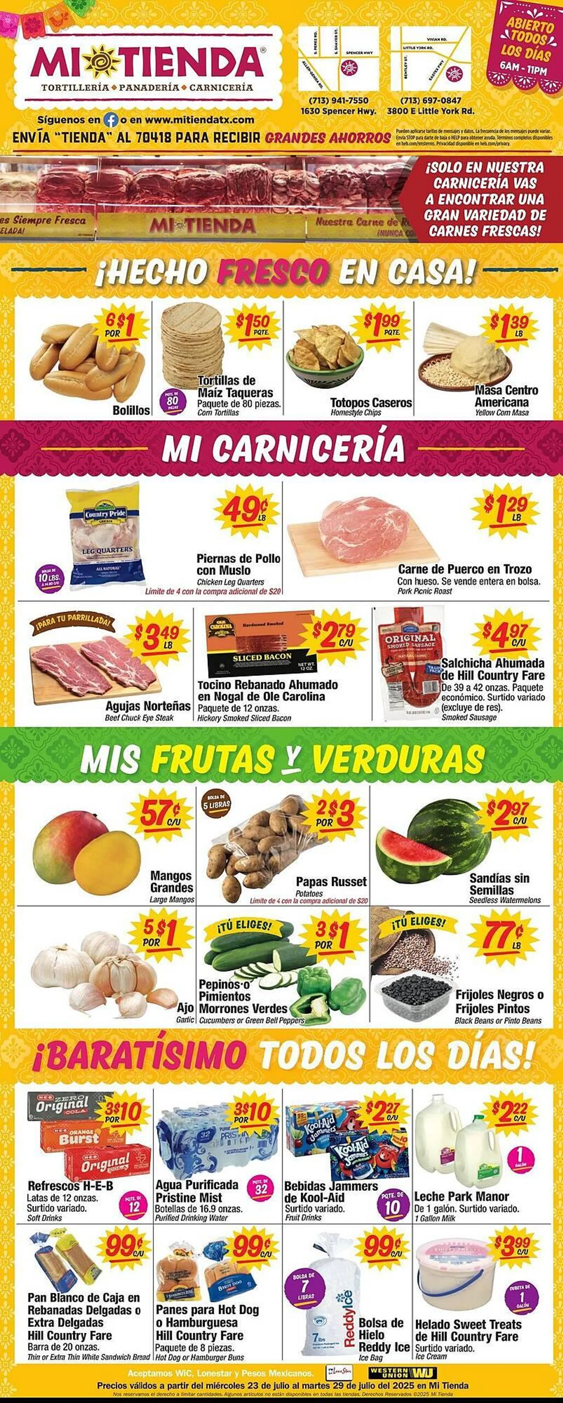 Weekly ad Mi Tienda Weekly Ad from July 23 to July 29 2025 - Page 1