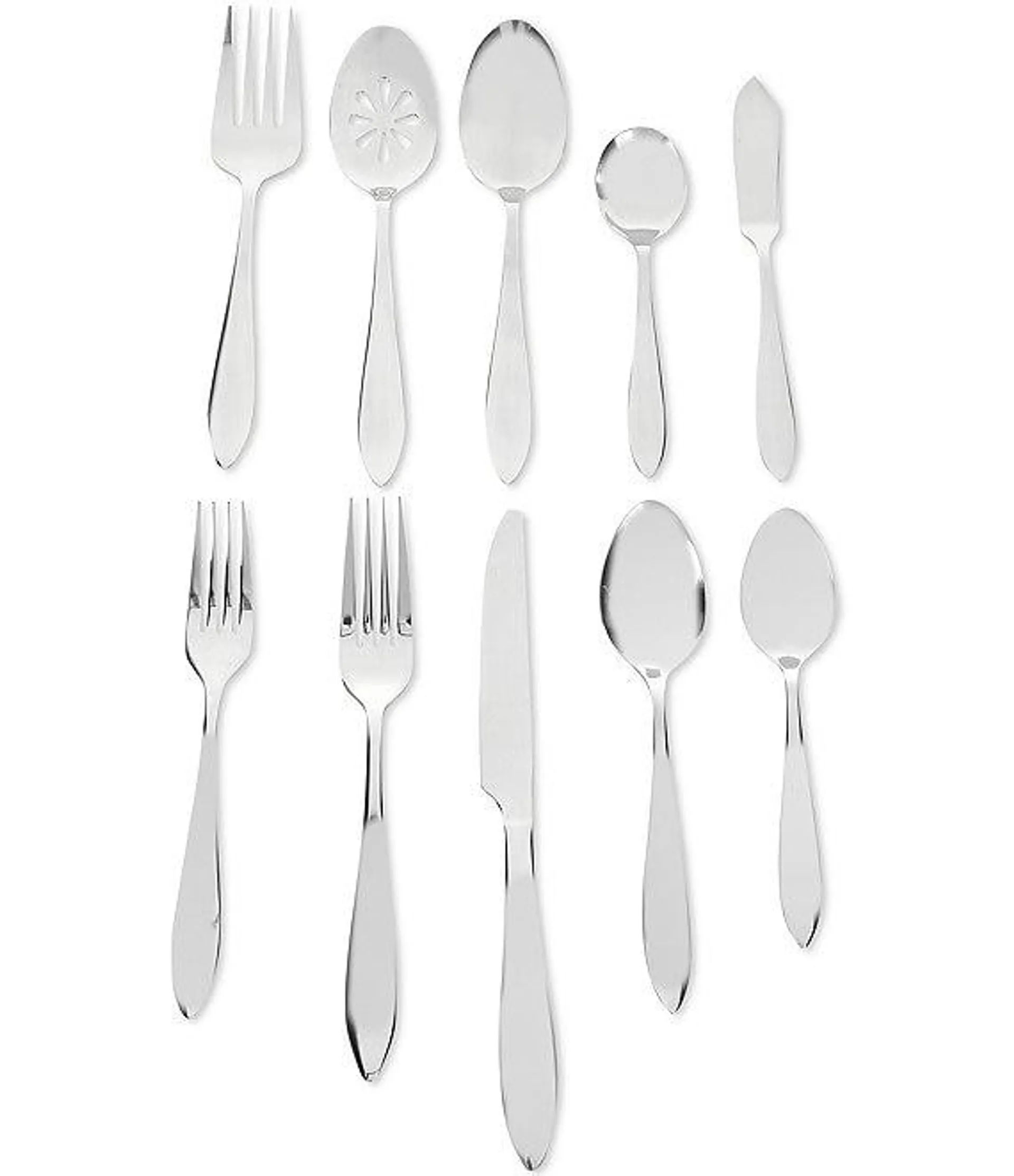 Alexandria 65-Piece Stainless Steel Flatware Set