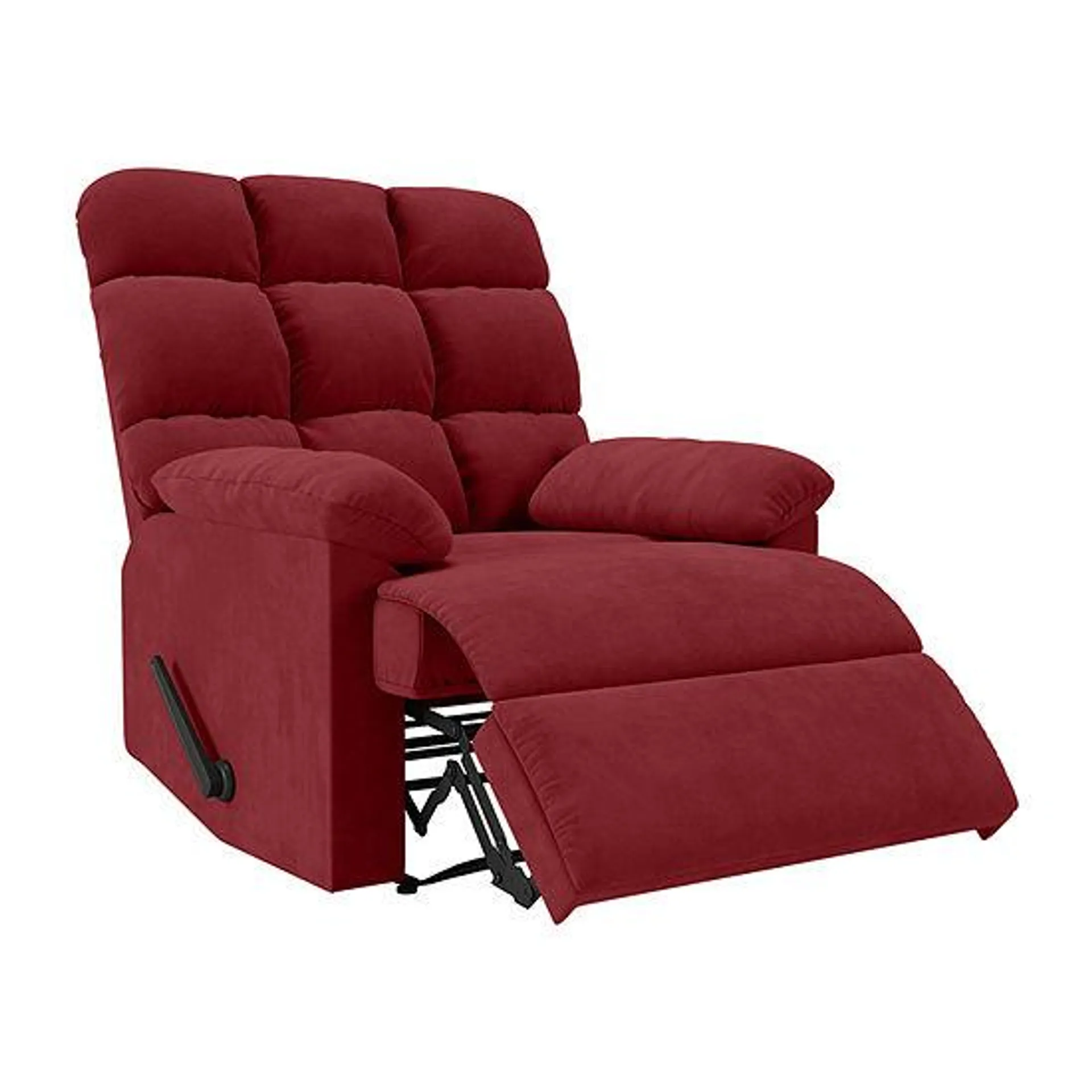 ProLounger Barbera Wall Hugger Biscuit Tufted Recliner in Stain-Resistant Microfiber