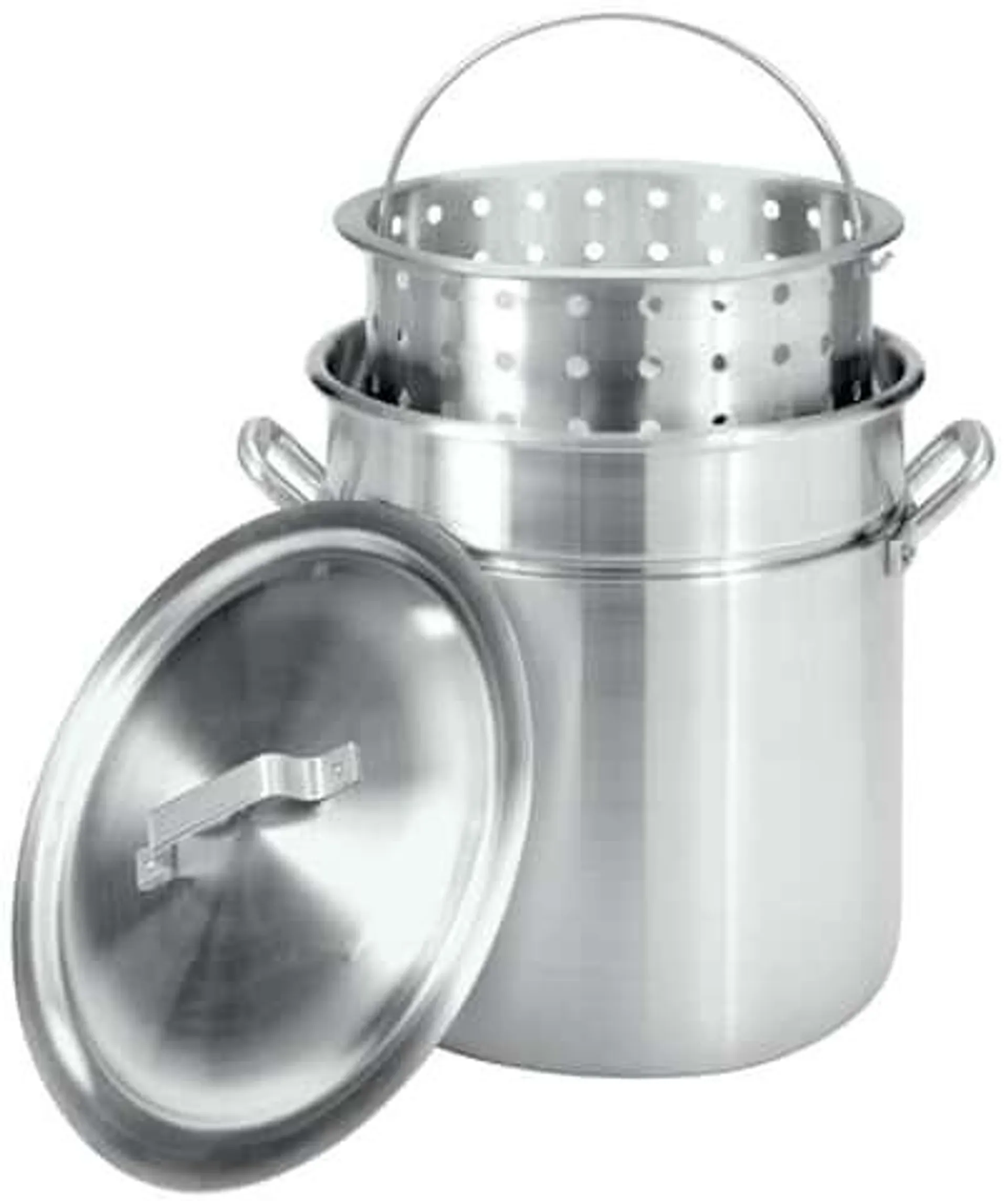 Bayou Classic Aluminum Stockpot 42 qt Silver