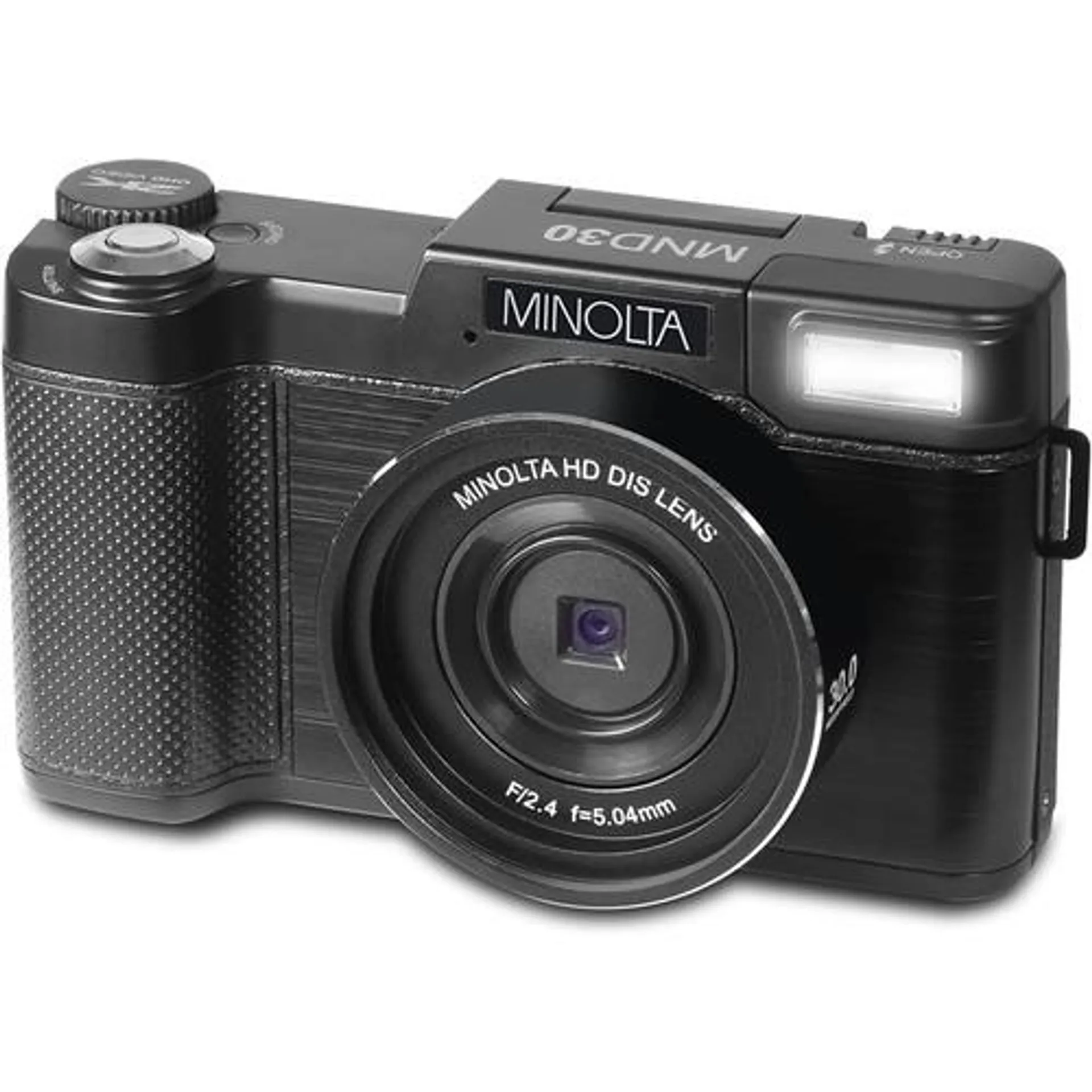 Minolta MND30 30MP 2.7K Ultra HD 4X Zoom Digital Camera (Black) - Open Box