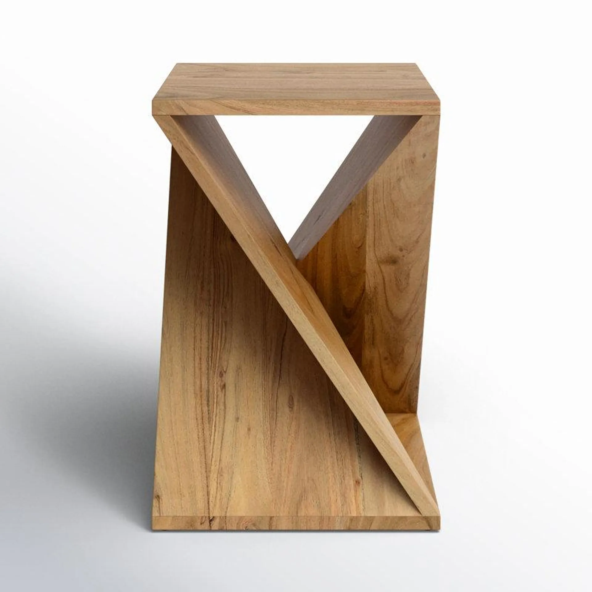 Natural Rivera Solid Wood End Table