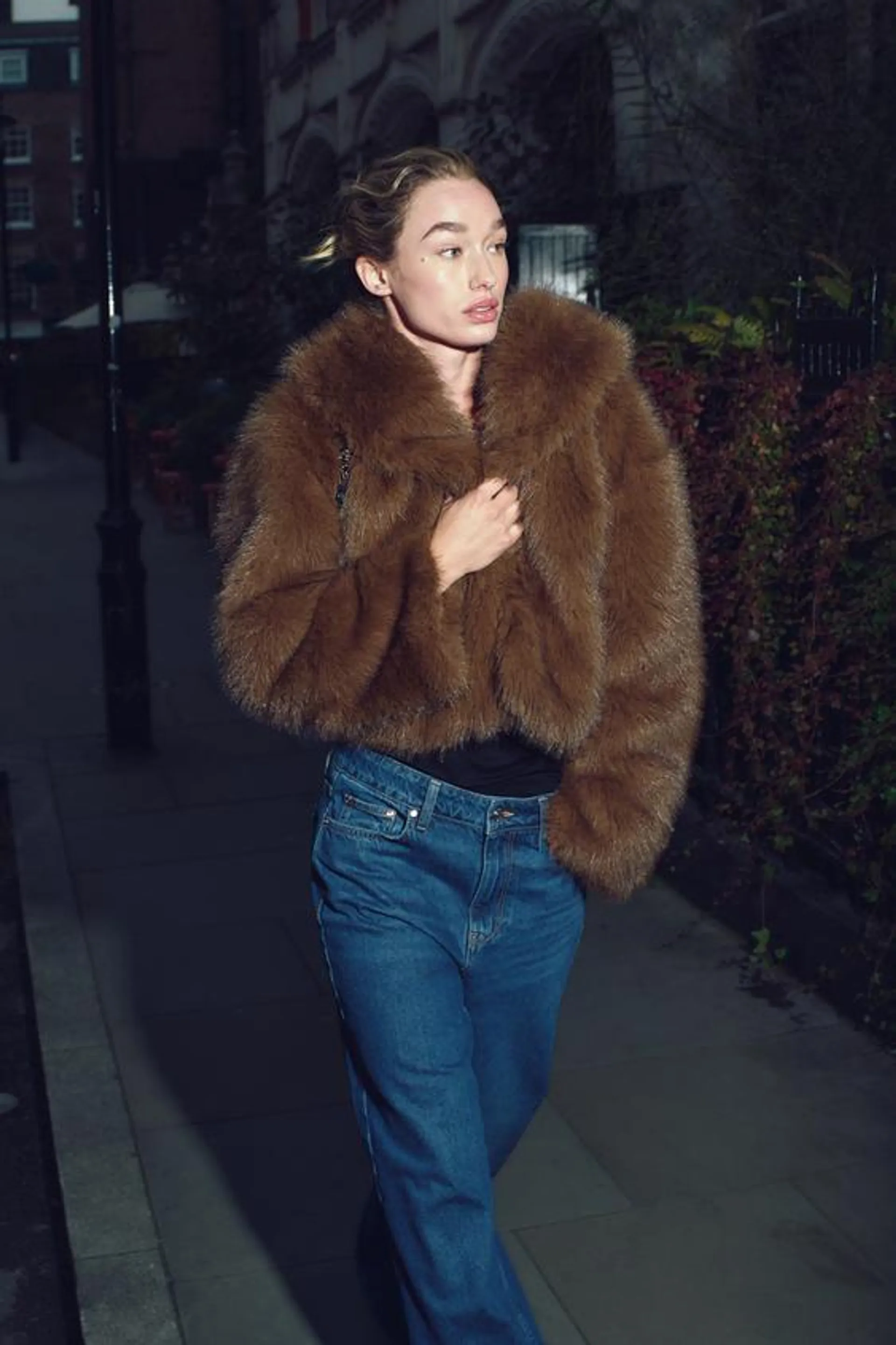 FAUX FUR SHORT COAT