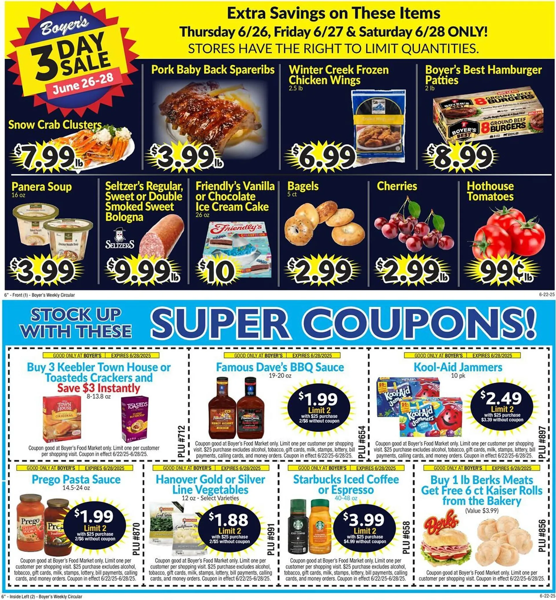 Weekly ad Boyer's Food Markets Weekly Ad from June 22 to June 28 2025 - Page 1