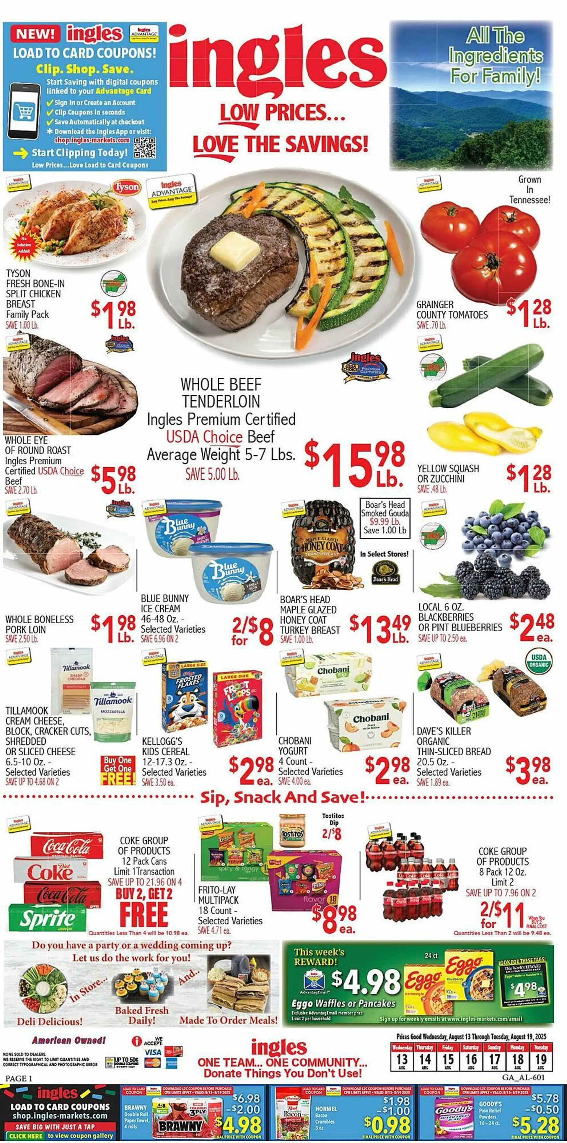 Weekly ad Ingles Markets Weekly Ad from August 13 to August 19 2025 - Page 1