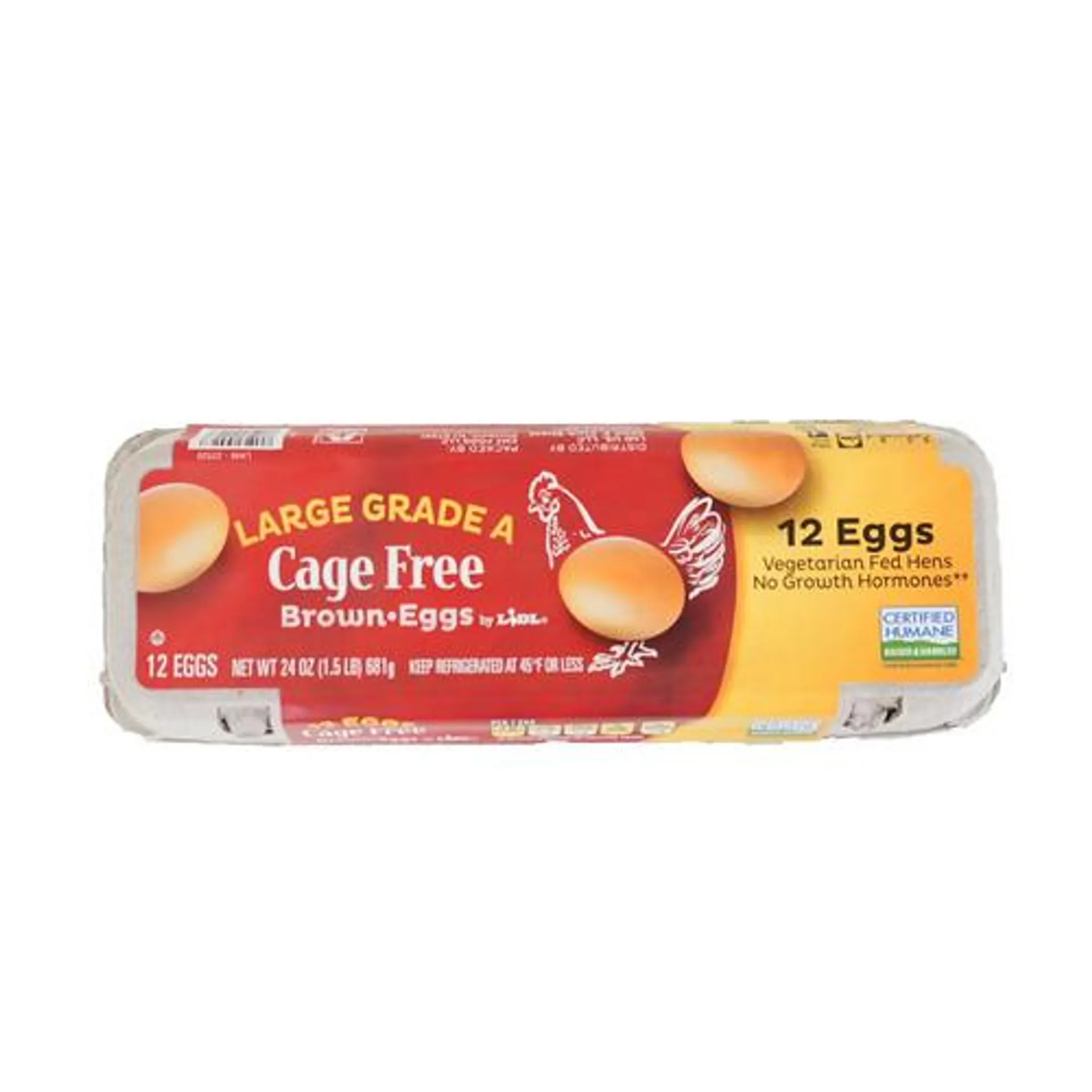 large cage free brown eggs, grade A