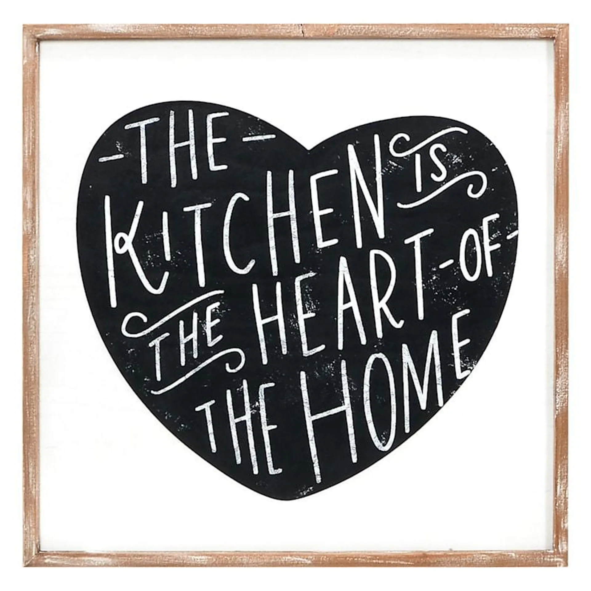 Kitchen Heart of the Home Framed Wall Art, 25x25