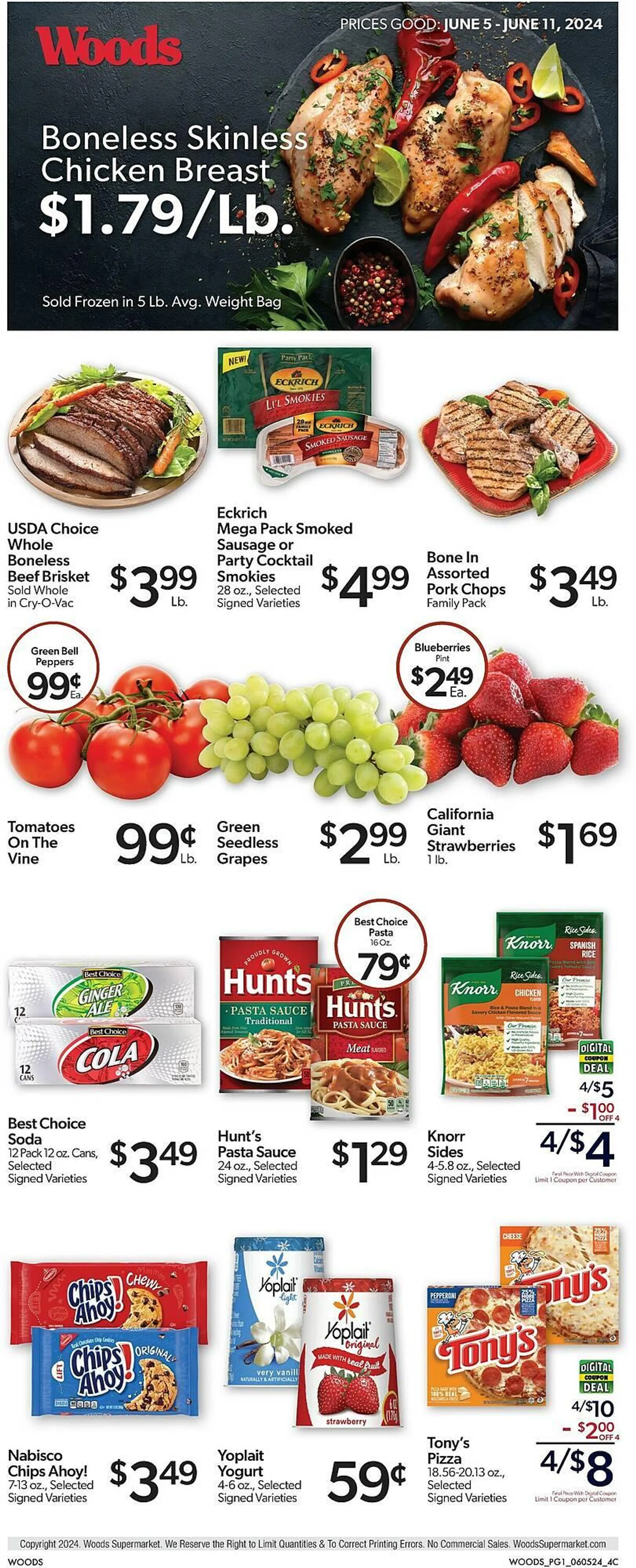 Woods Supermarket Weekly Ad - 1