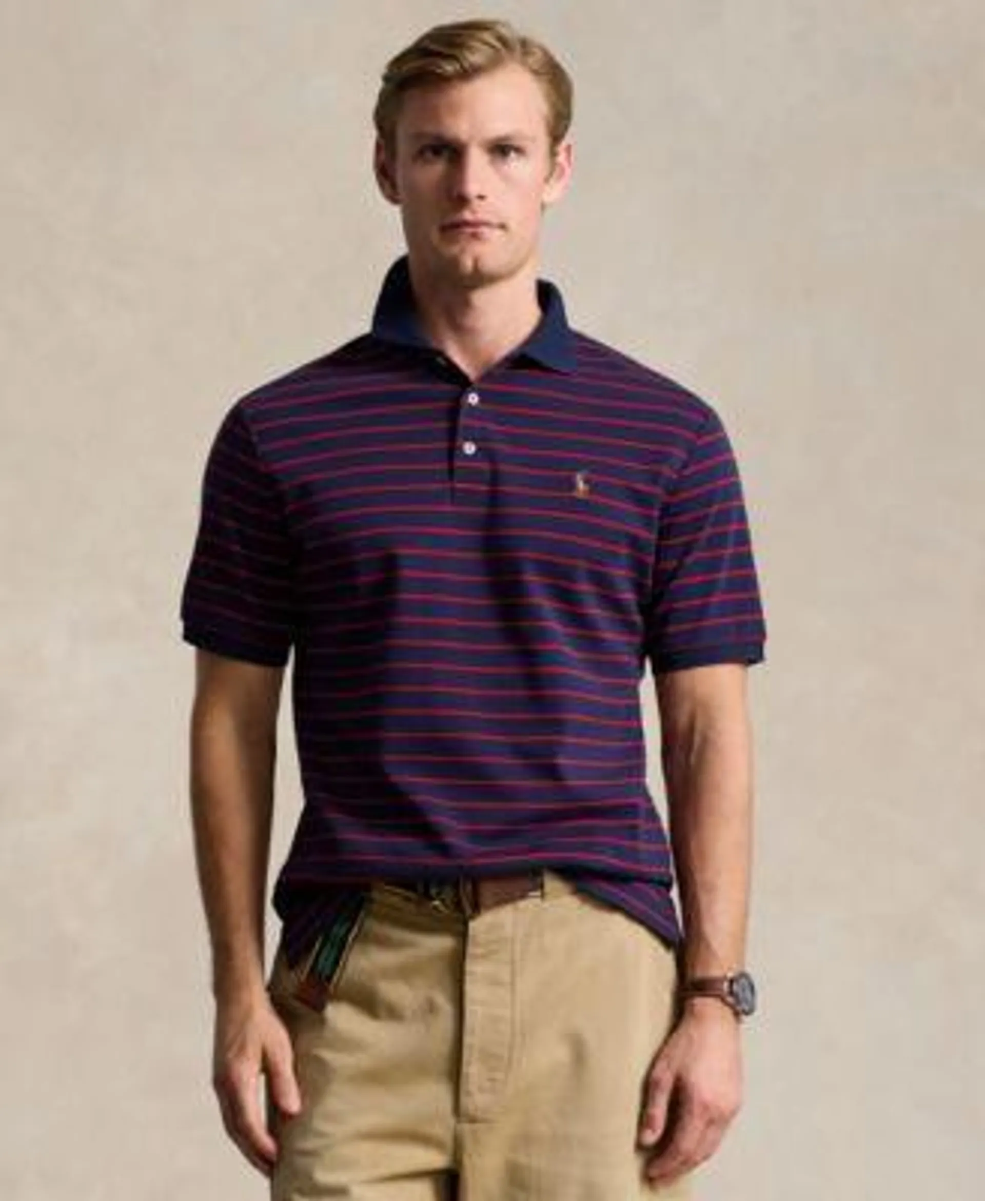 Men's Classic-Fit Soft Cotton Polo Shirt