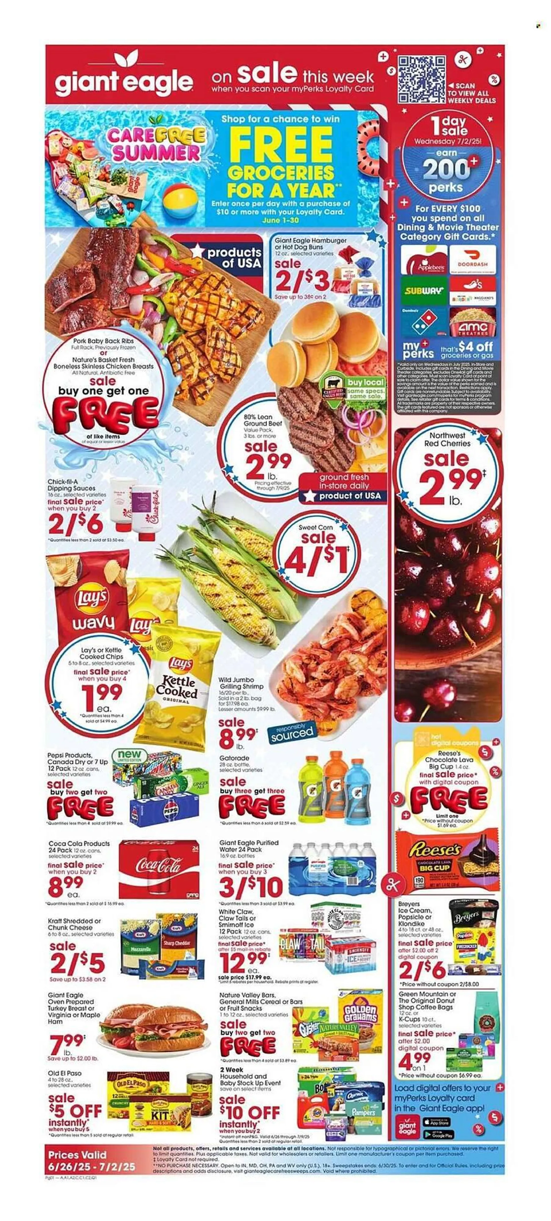 Weekly ad Giant Eagle Weekly Ad from June 26 to July 2 2025 - Page 1
