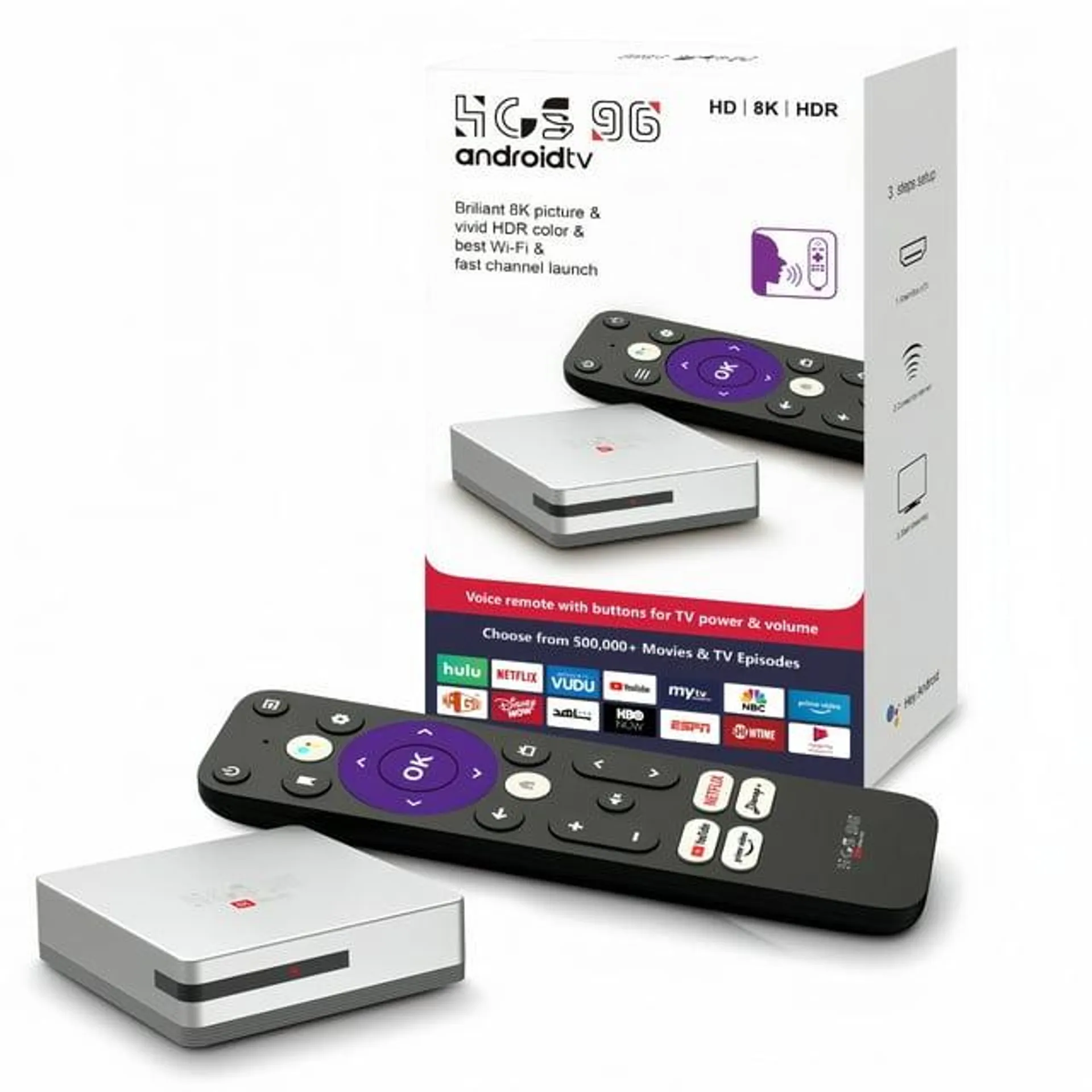 CANGTEENER HCS96 Streaming Device | Android TV Box, OS Android 13 Support 4K HDR Streaming Media Player