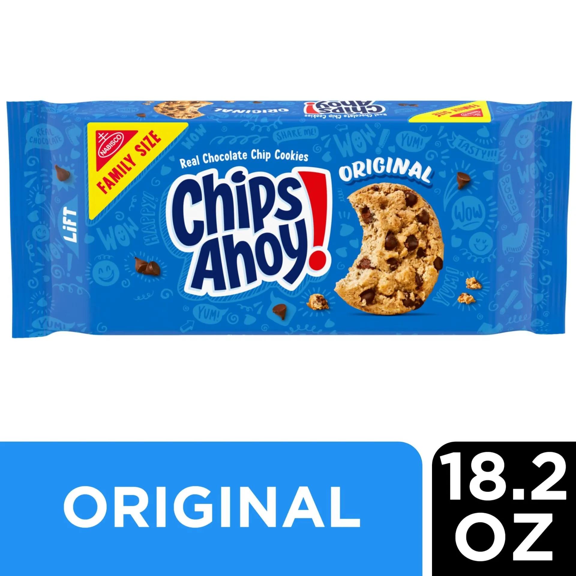 CHIPS AHOY! Original Chocolate Chip Cookies, Family Size, 18.2 oz