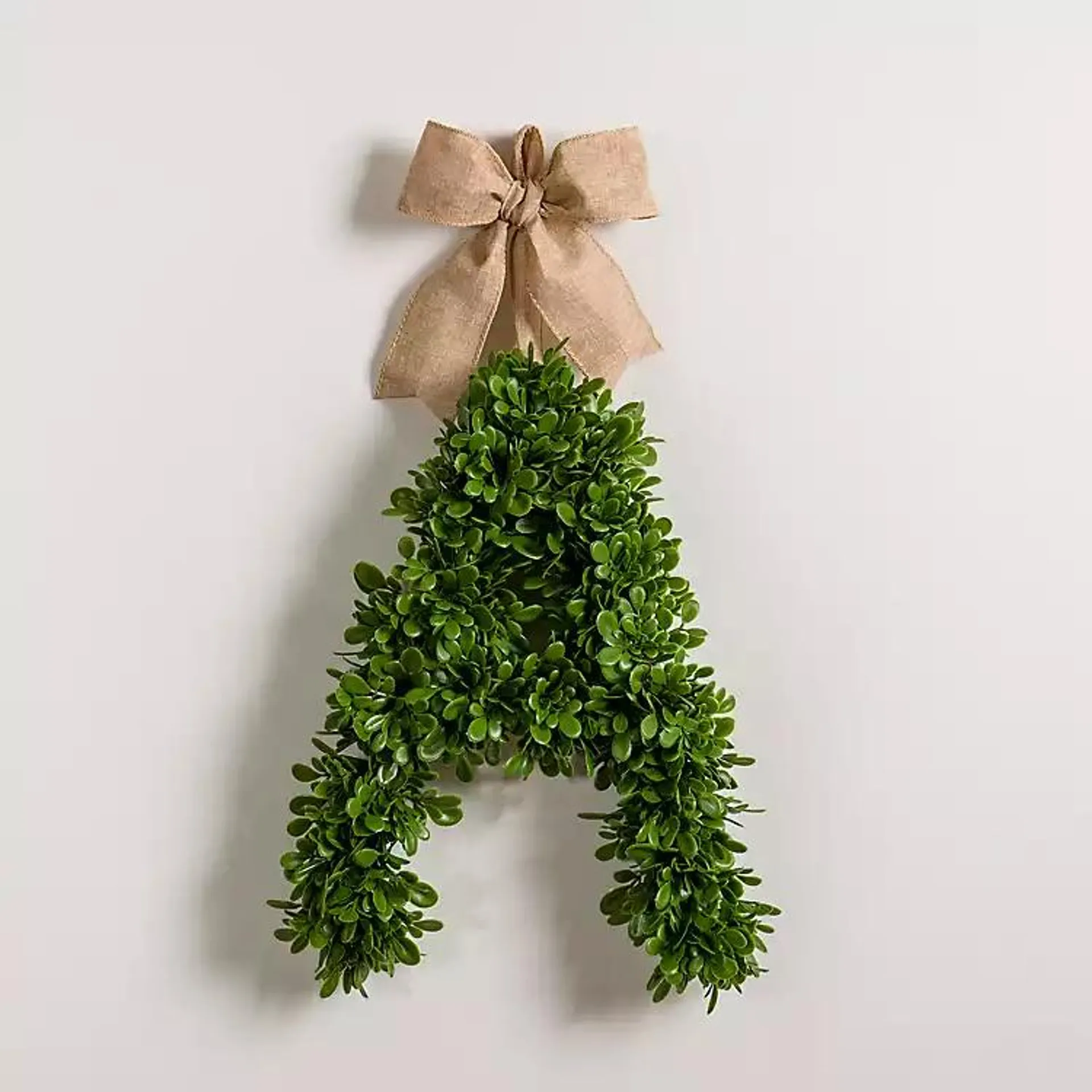 Monogram A Boxwood Mini Wreath