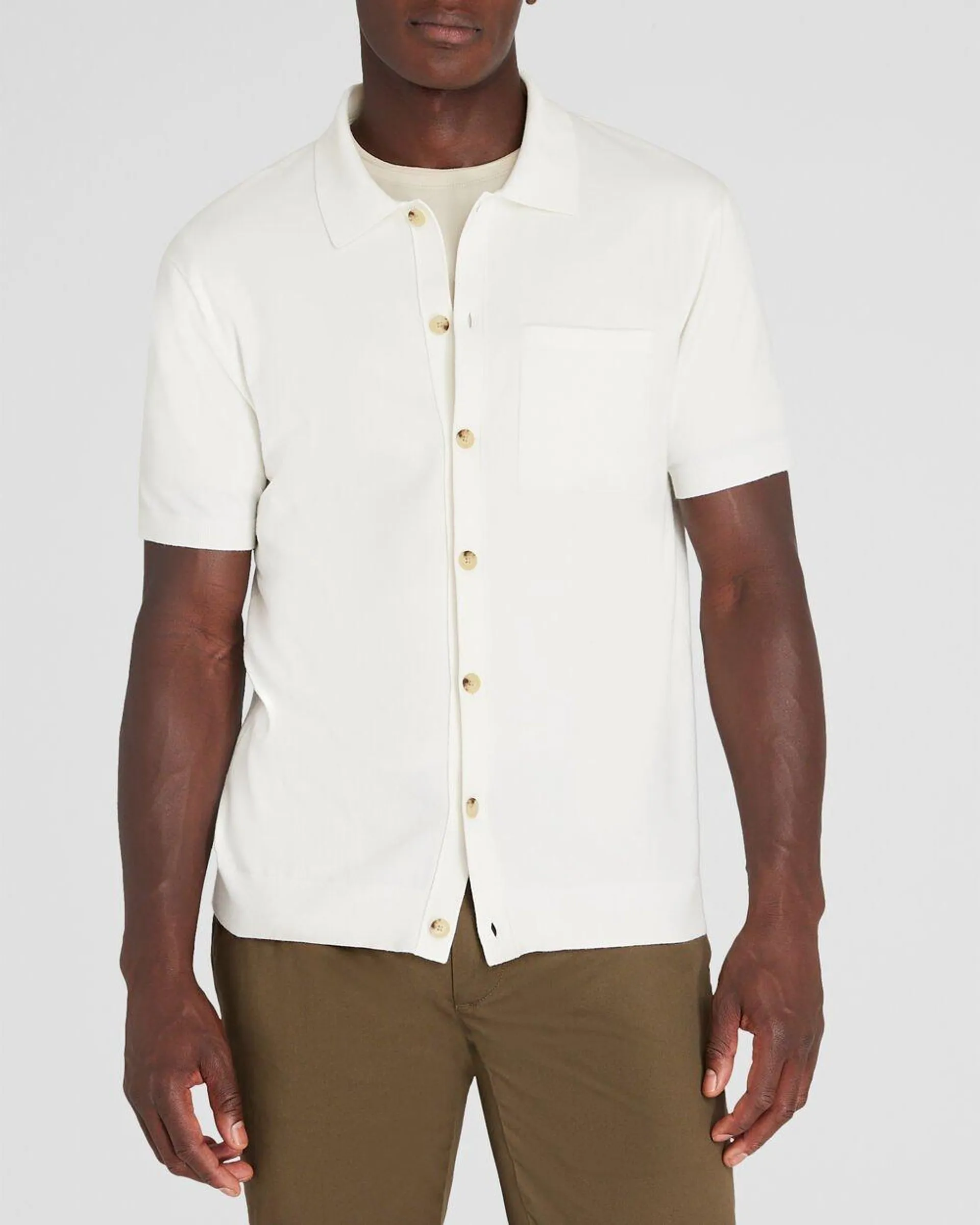 Short-Sleeve Tech Button-Down Shirt