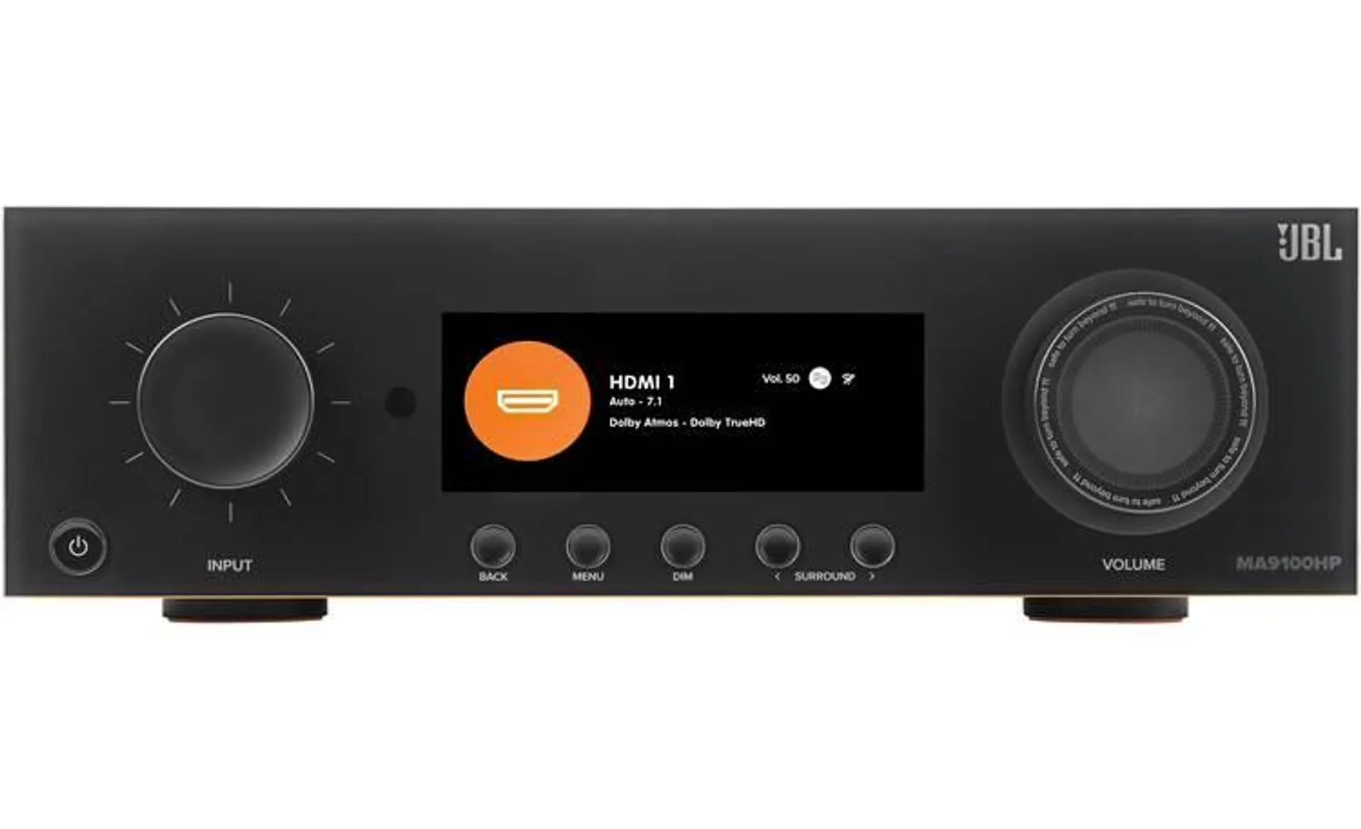 JBL MA9100HP 9.2-channel home theater receiver with Wi-Fi®, Bluetooth®, Apple AirPlay® 2, Google Cast and Dolby Atmos® (Black)