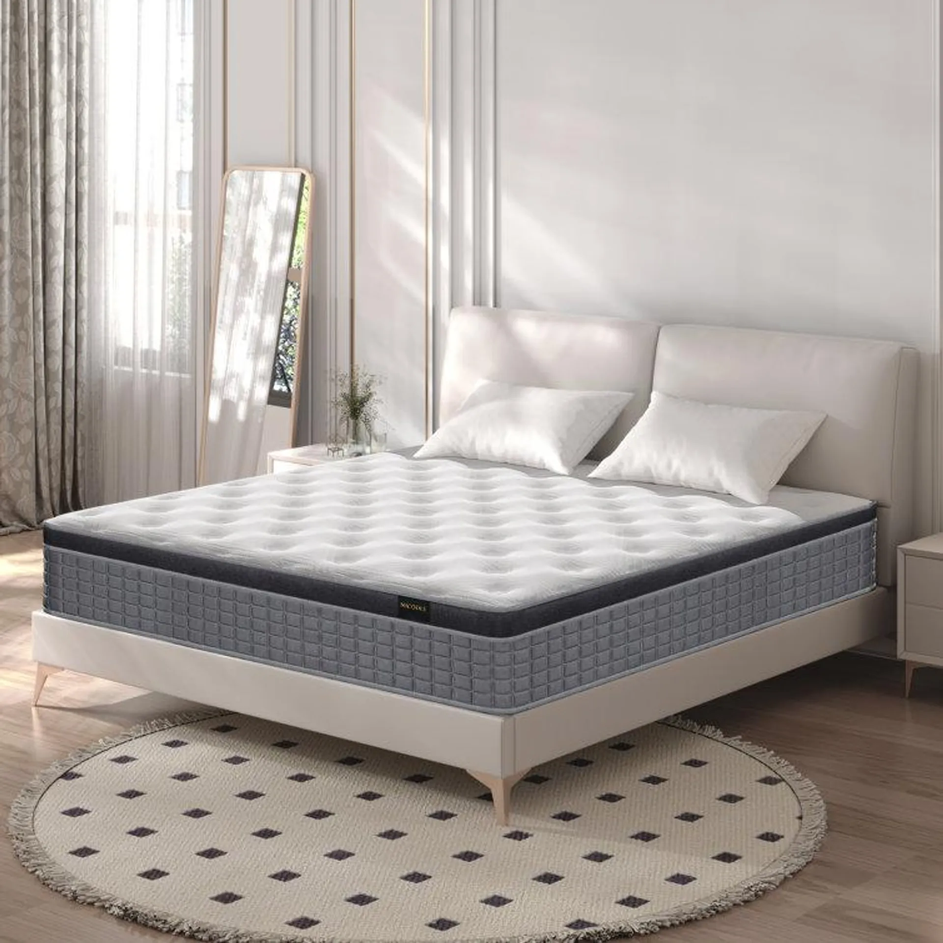 Medium Pocket Spring Hybrid Mattress with CertiPUR-US Certified Foam