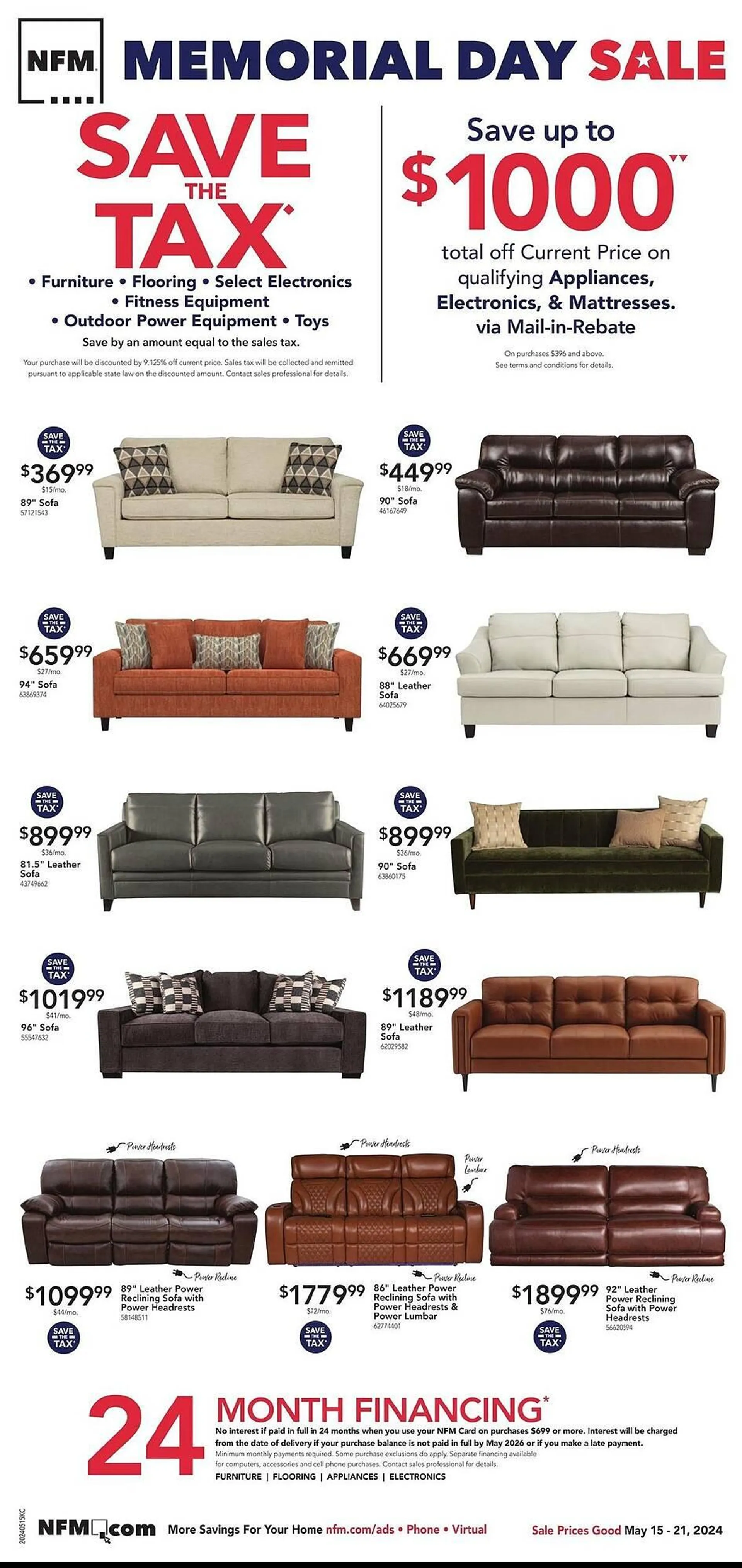 Nebraska Furniture Mart Weekly Ad - 1