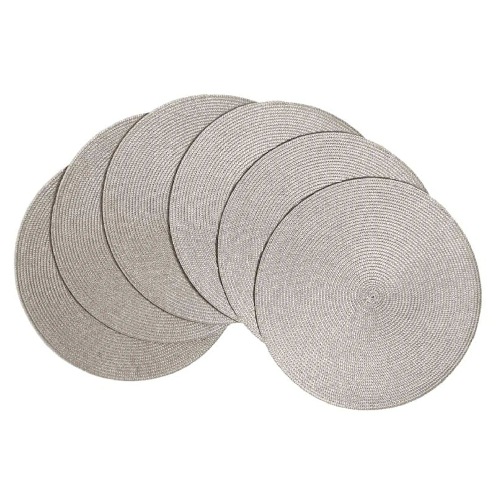 Veranda Set of 6 Stone Placemats, 15"