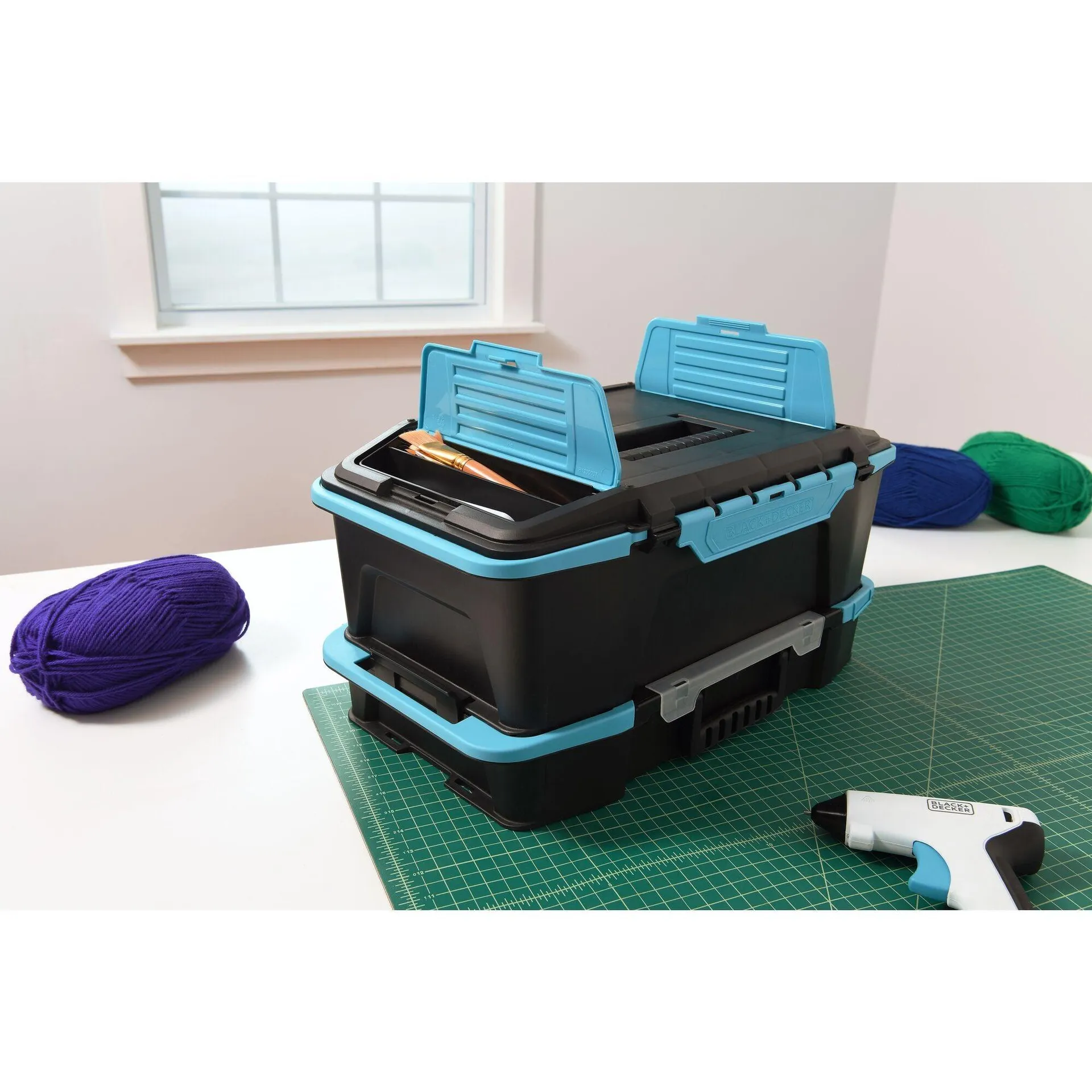 19in. 2in1 Stackable Storage Caddy and Organizer