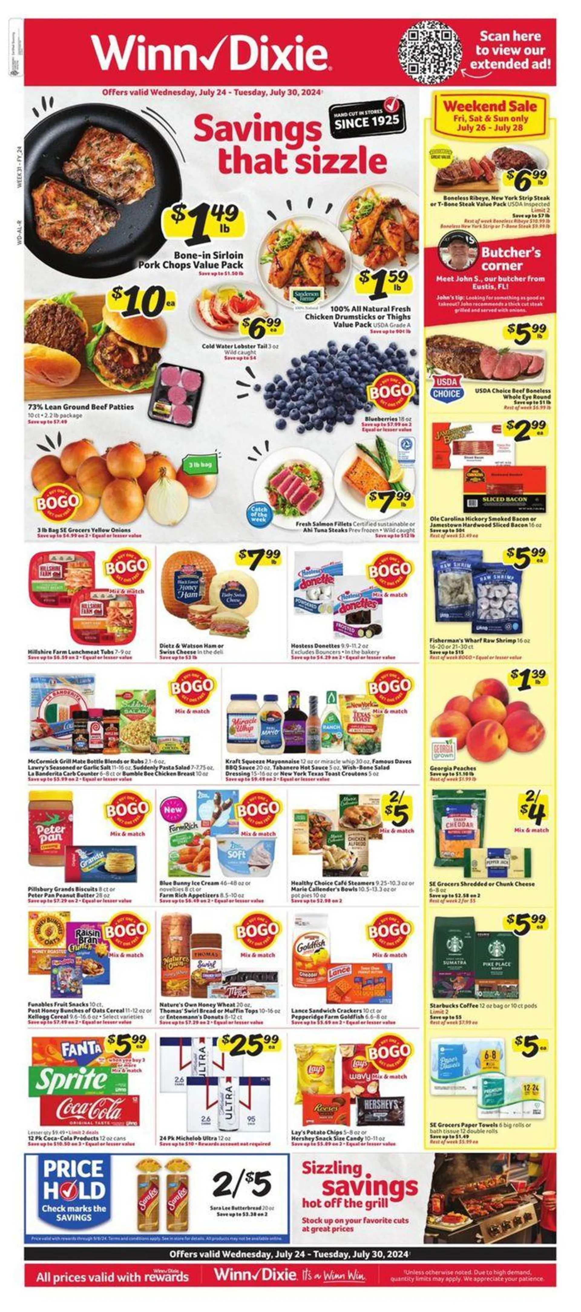 Weekly ad Savings That Sizzle from July 24 to July 30 2024 - Page 1