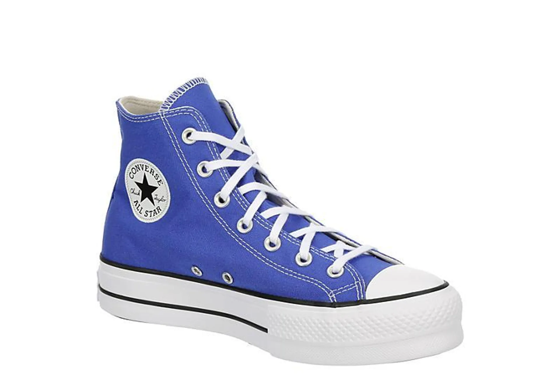 Converse Womens Chuck Taylor All Star High Top Platform Sneaker - Bright Blue