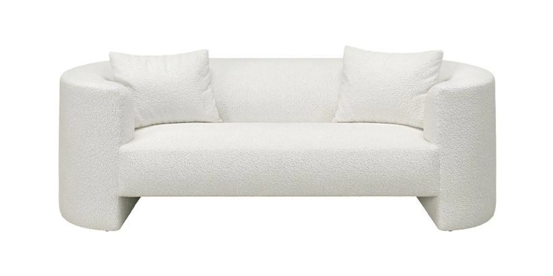 Lexi 3 Seater Sofa White Bouclé