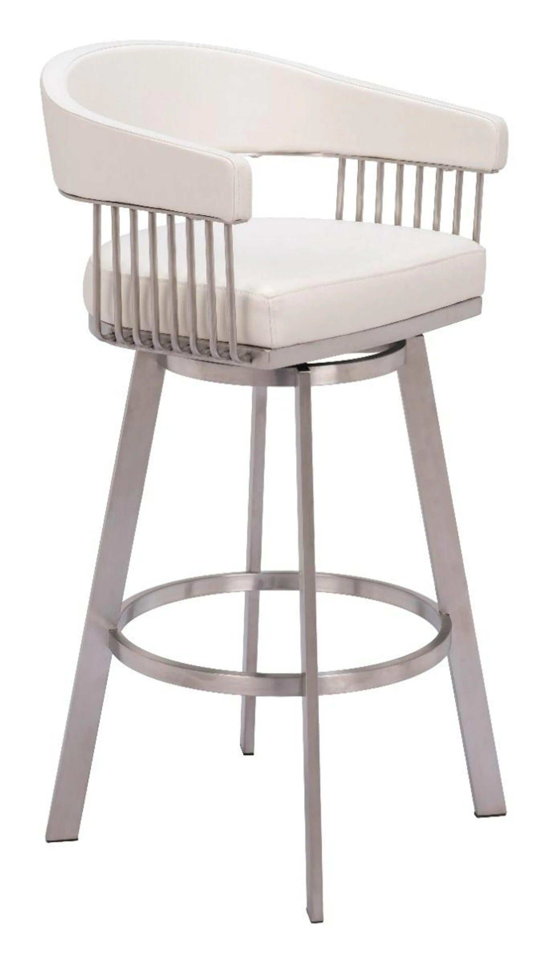 Bantry Swivel Barstool White