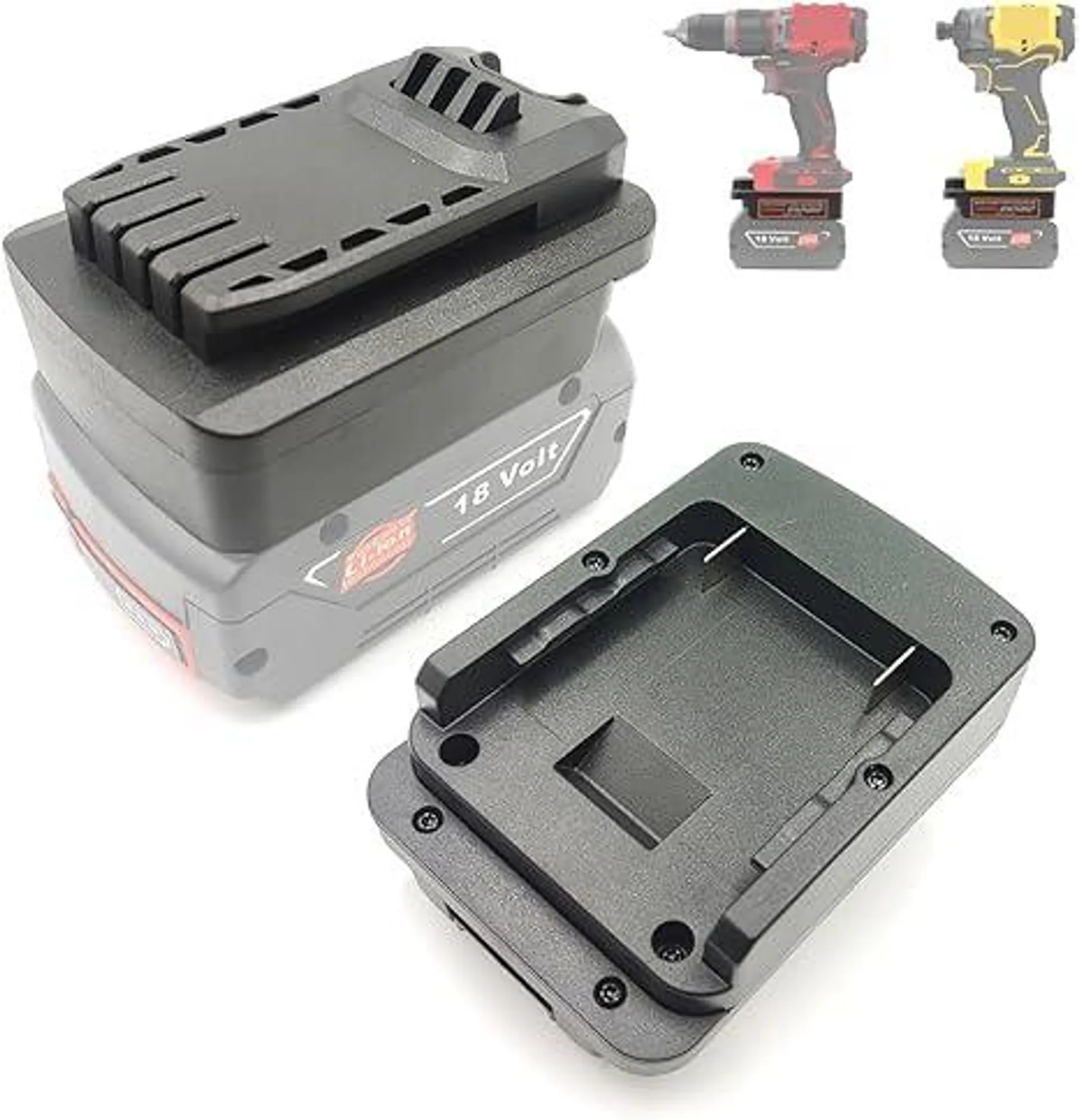 Battery Adapter for Bosch 18V Li-ion Battery GBA Series Convert to for Craftsman 20V for Stanley 18V Power Tools