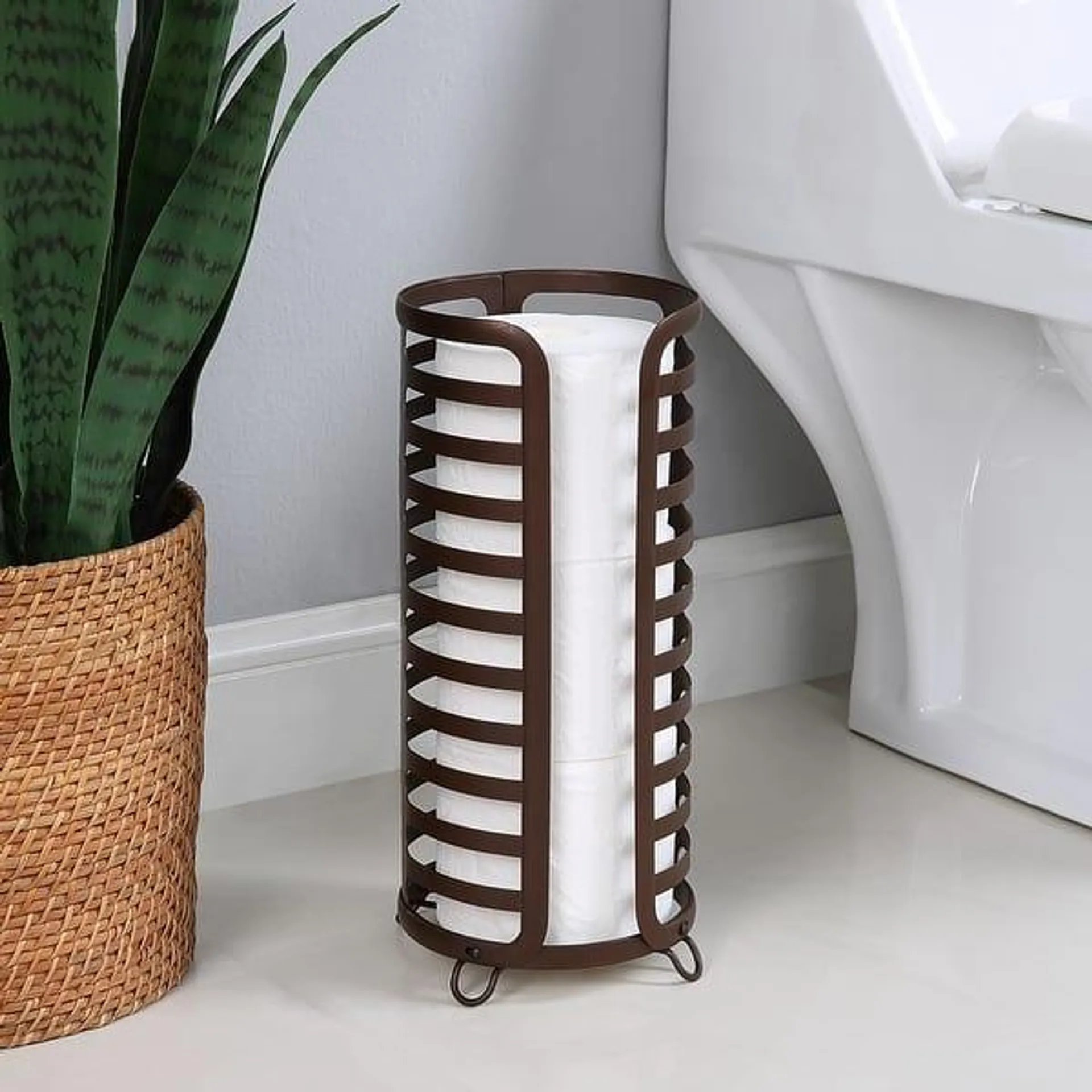 Toilet Paper Roll Holder Stand