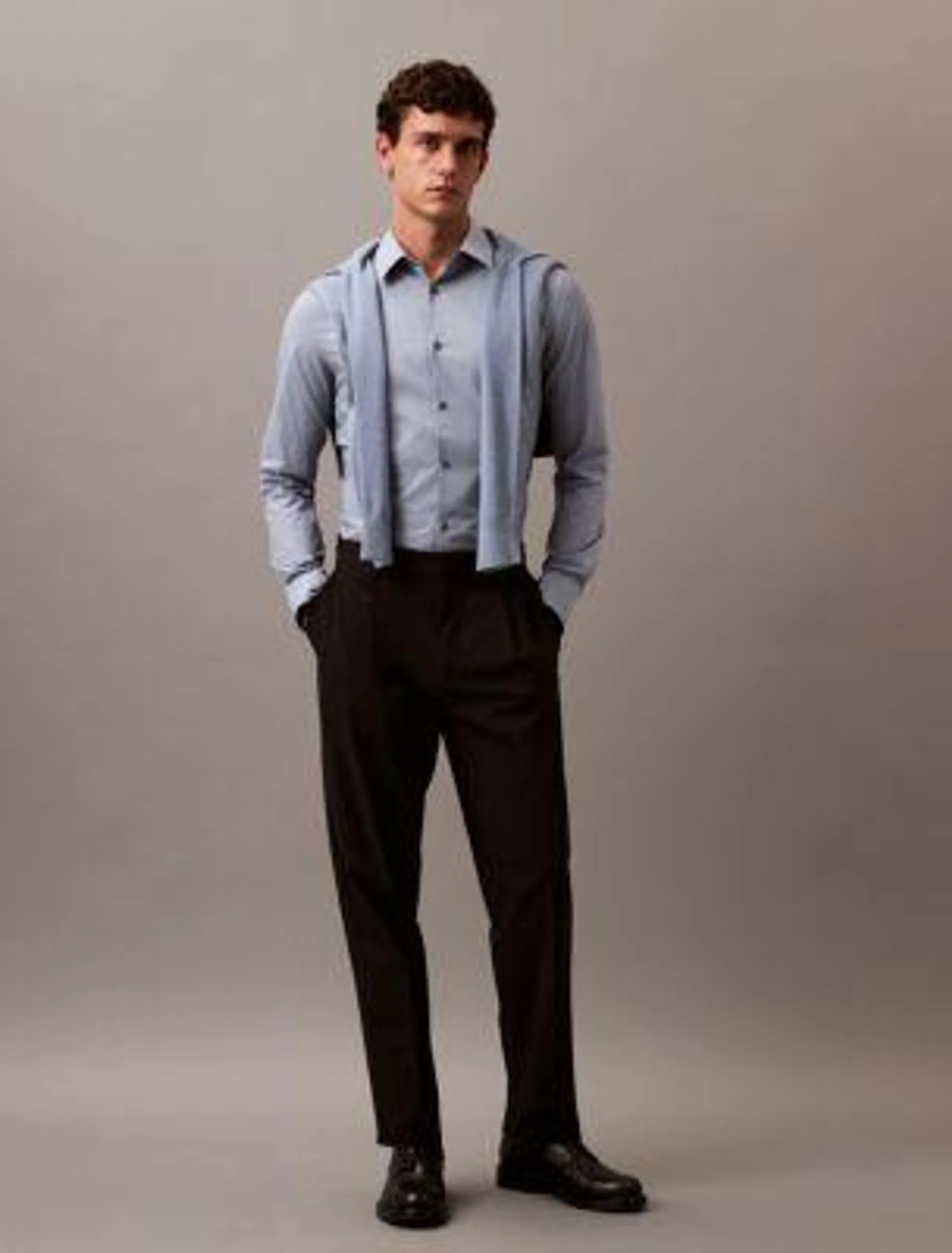 Slim Stretch Button-Down Shirt