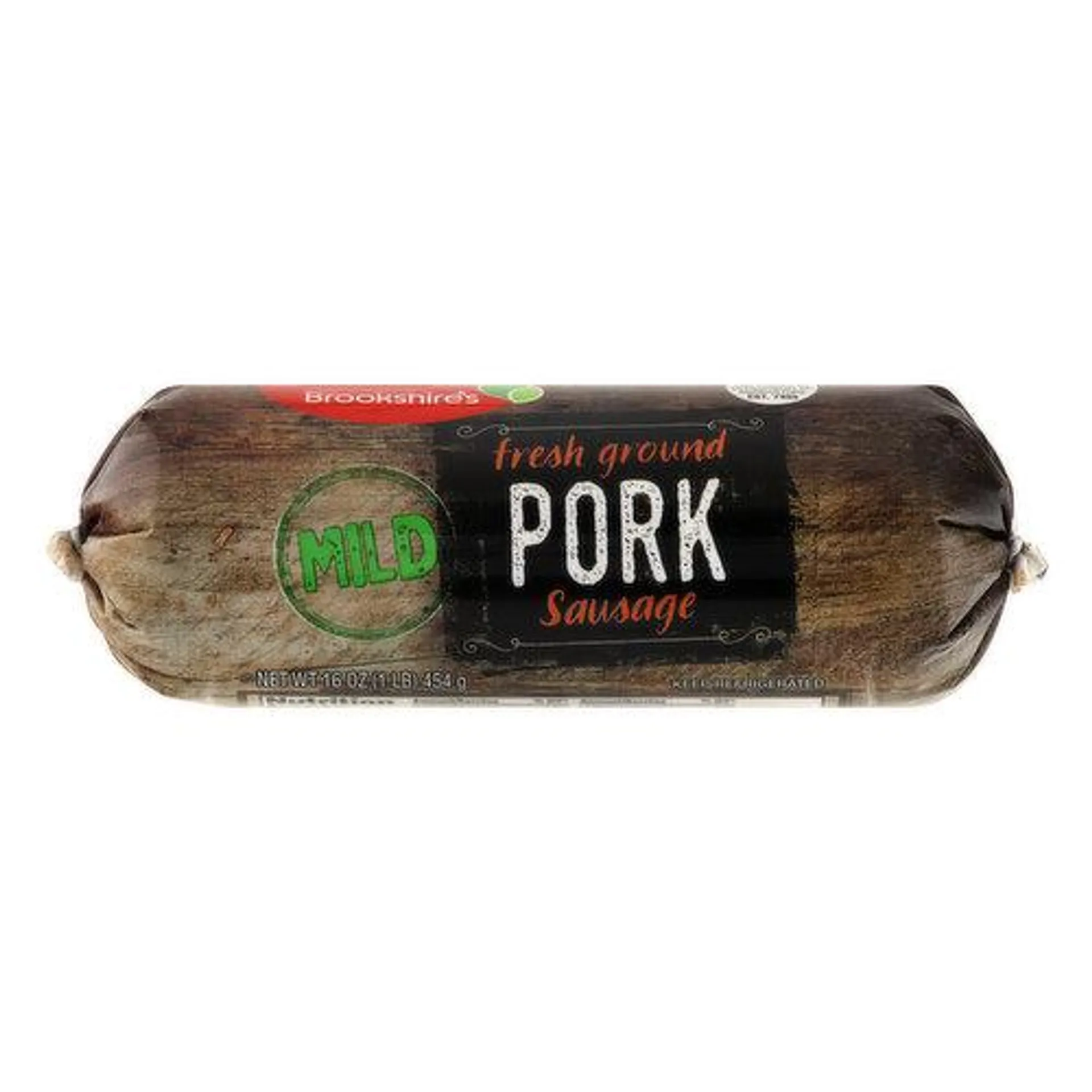 Brookshire's Pork Sausage, Fresh Ground, Mild - 16 Ounce