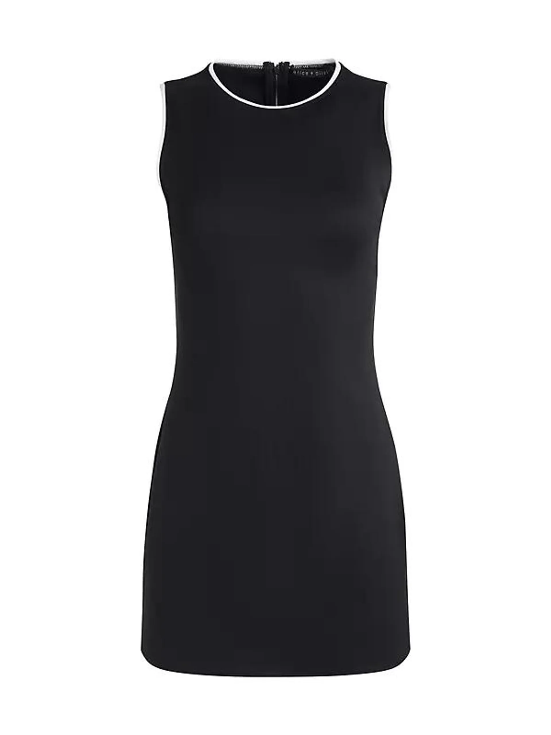 Edris Contrast-Trim Minidress