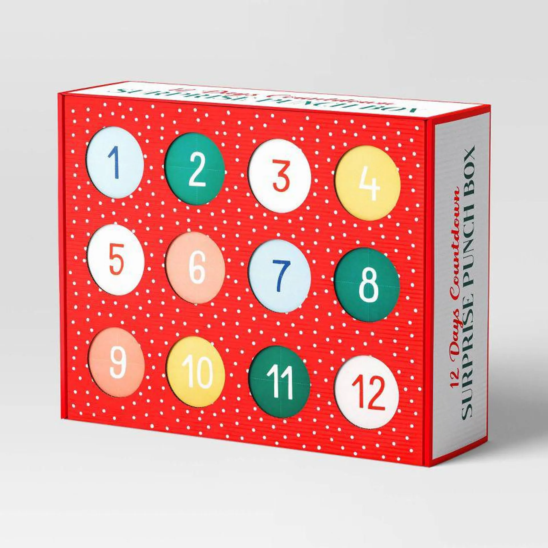 13"x16.5" Christmas Countdown Punch Box Red - Wondershop™