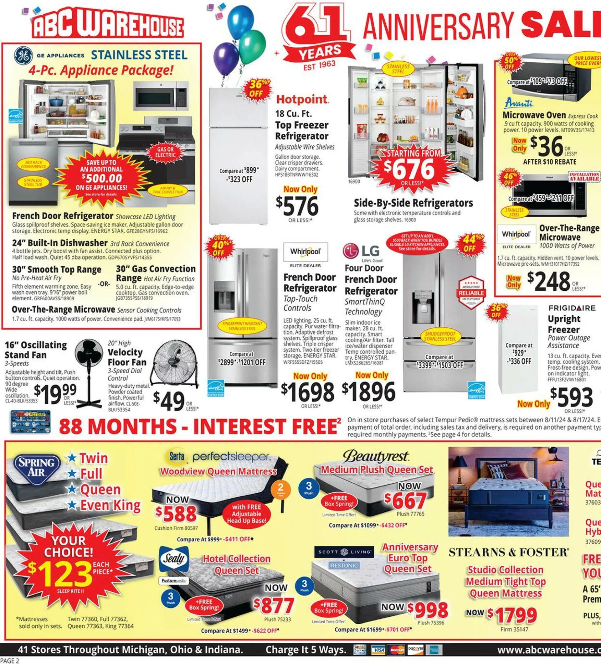 Weekly ad ABC Warehouse Current weekly ad from August 11 to August 17 2024 - Page 2