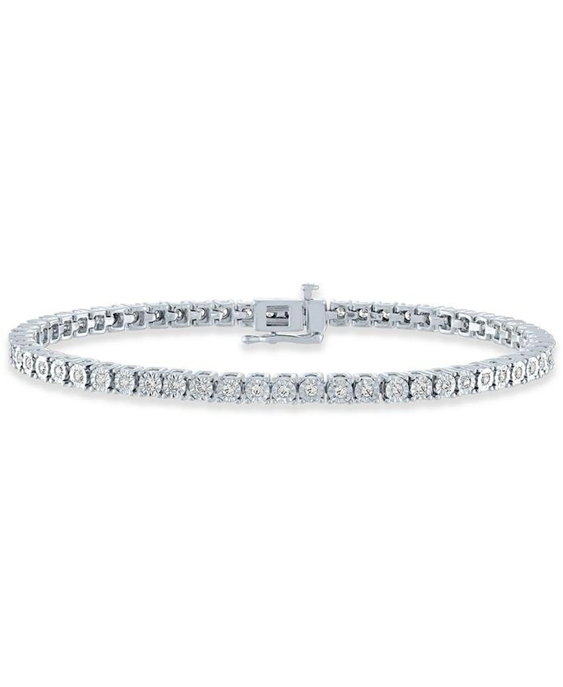 Diamond Tennis Bracelet (1 ct. t.w.) in Sterling Silver, 14k Gold-Plated Sterling Silver or 14k Rose Gold-Plated Sterling Silver