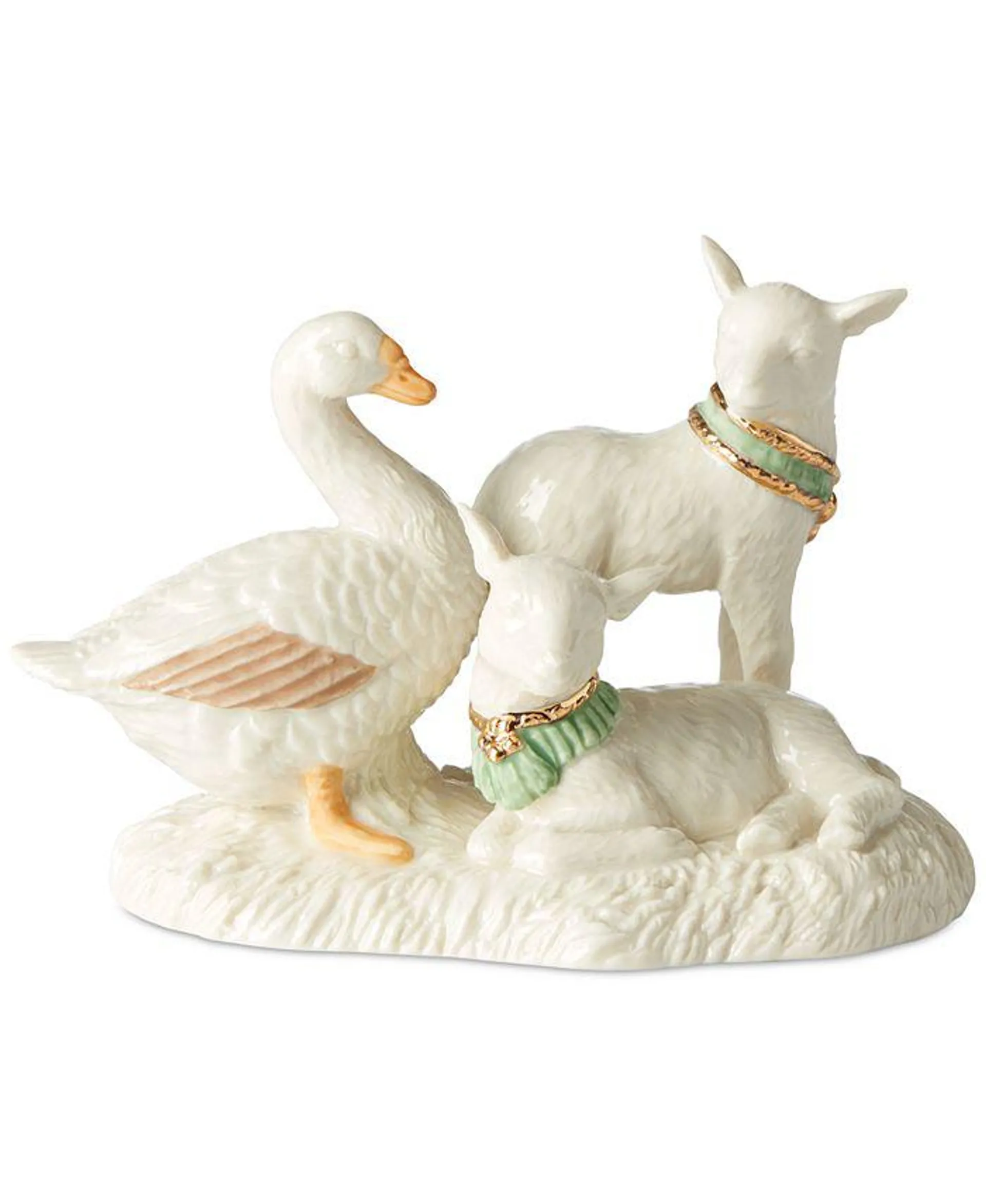 First Blessing Lambs & Goose Figurine