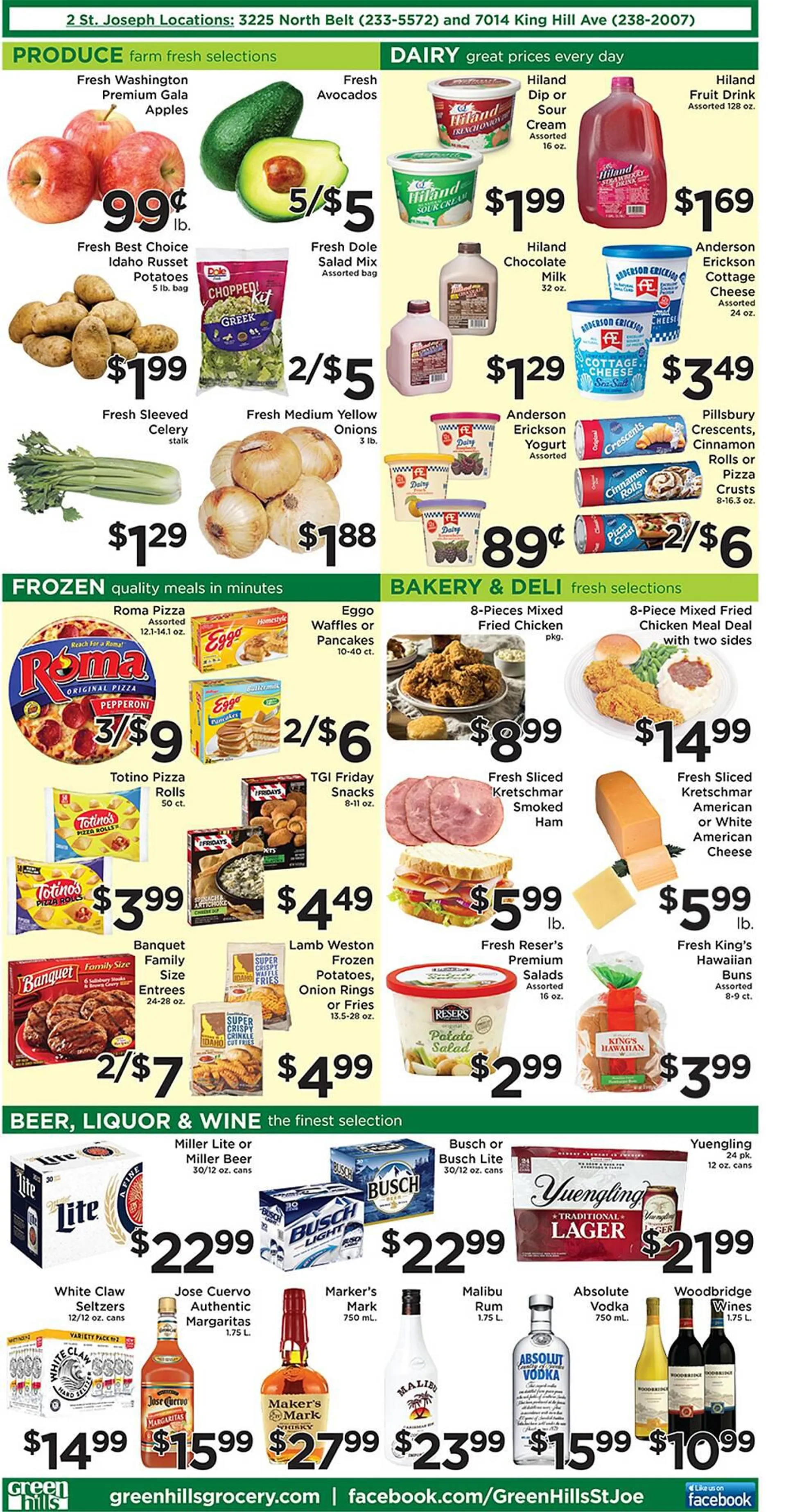 Green Hills Grocery ad - 2