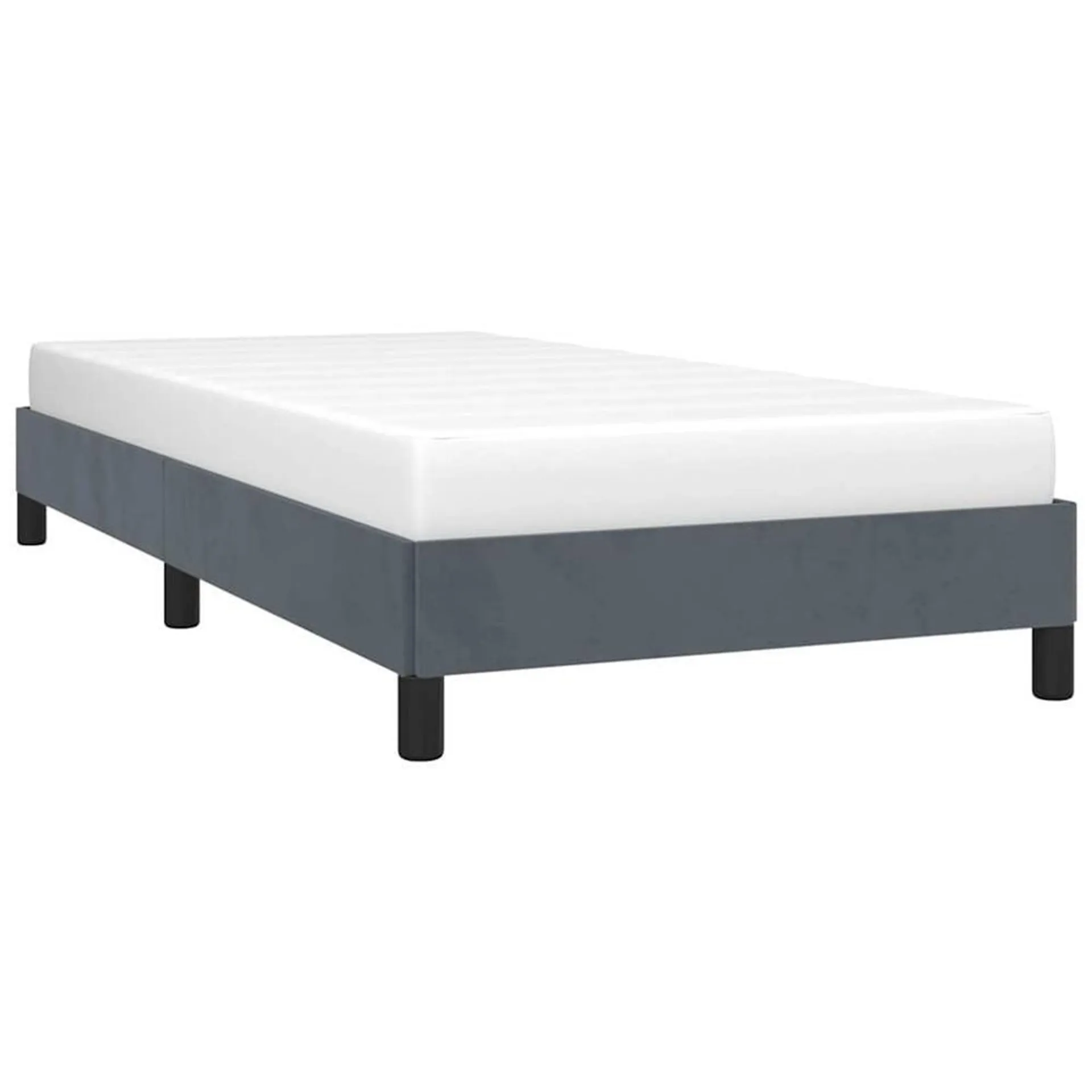 vidaXL Bed Frame Upholstered Platform Bed with Wooden Slats Support Velvet