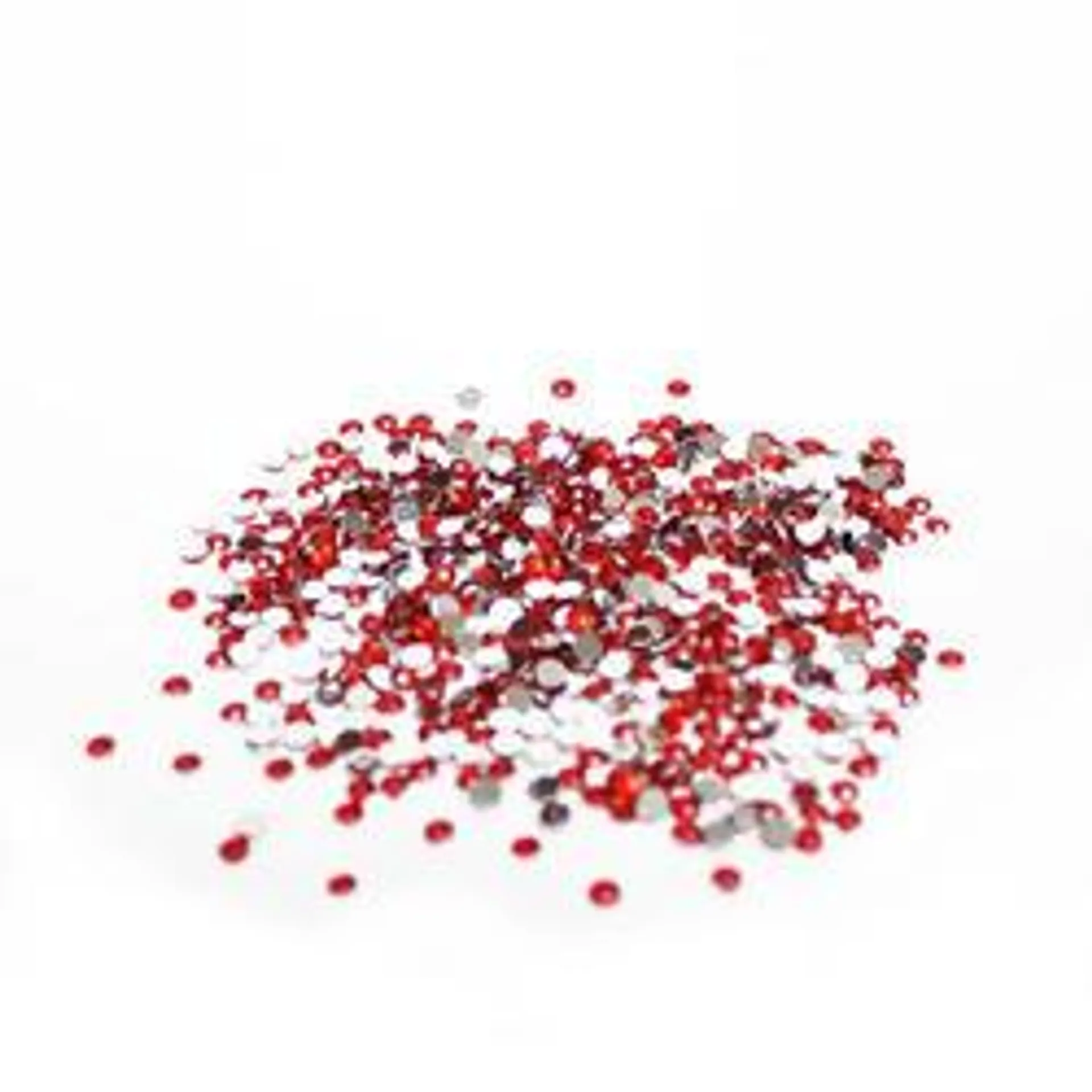 Red Flat Back Faceted Round Rhinestones (Package of 720 pieces)