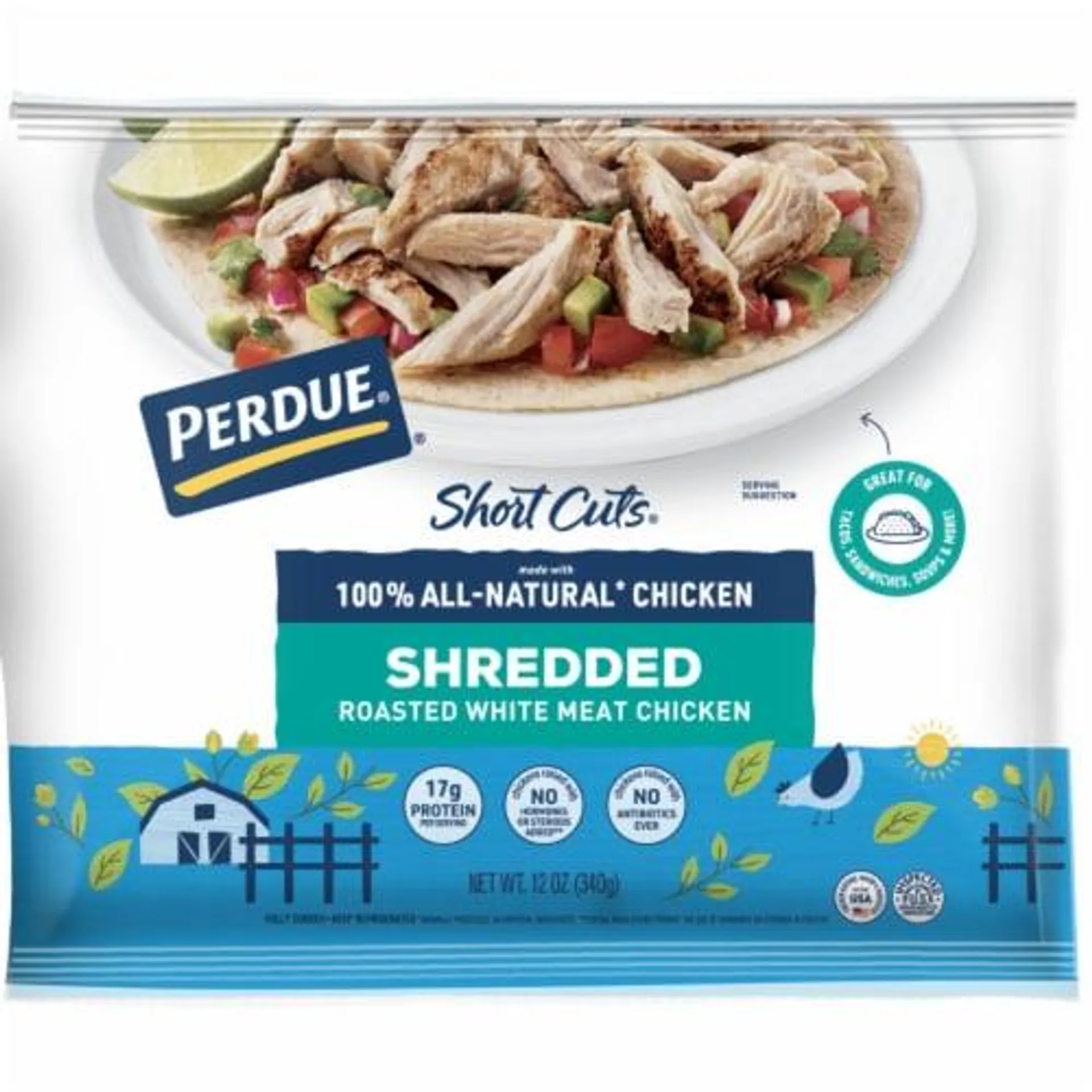 Perdue Short Cuts Refrigerated Fully Cooked Roasted Shredded Chicken Breast