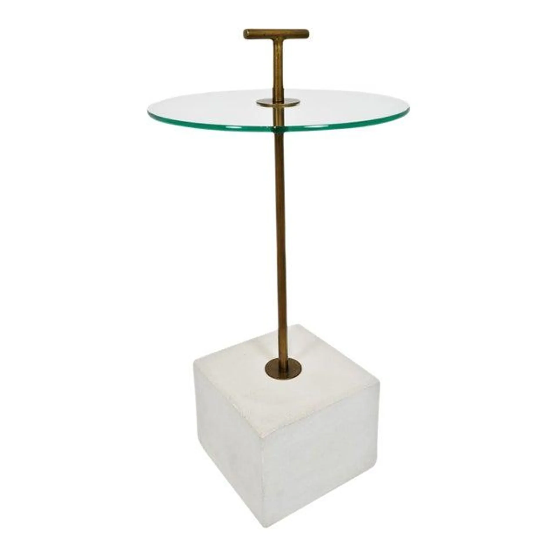 Brass Handle Side Table