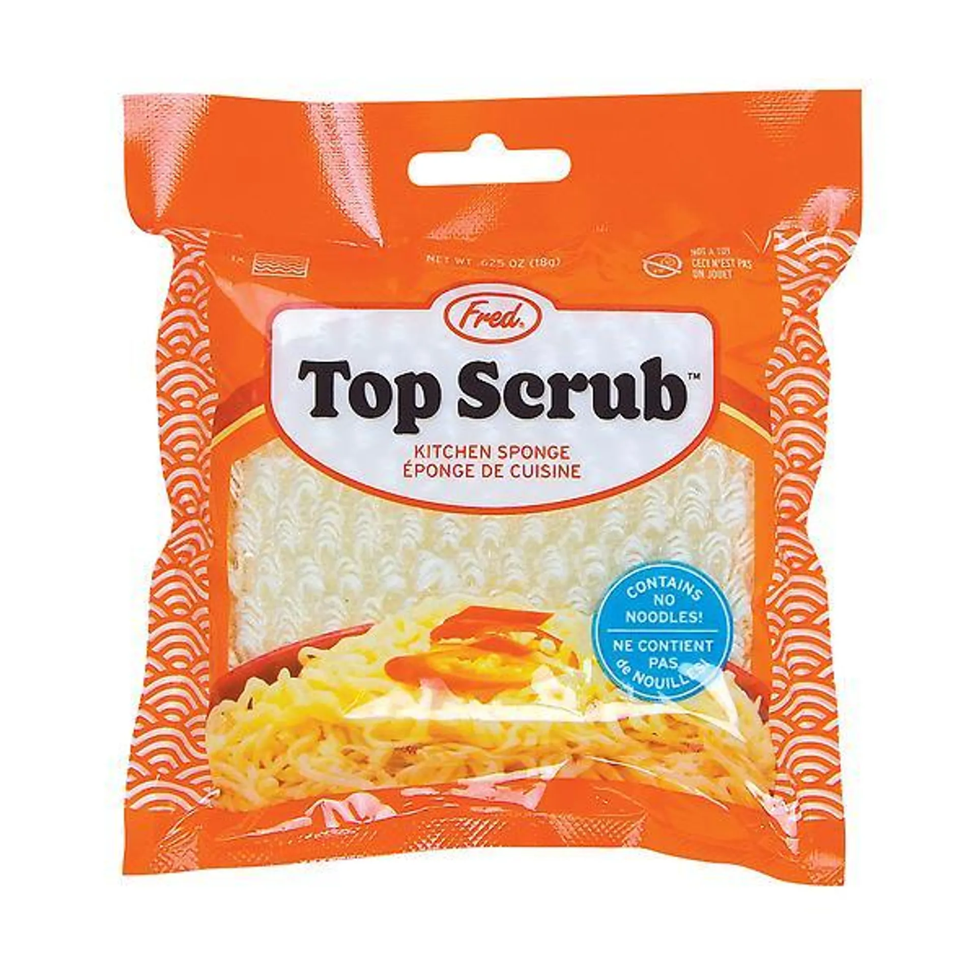 Fred Ramen Top Scrub Sponge